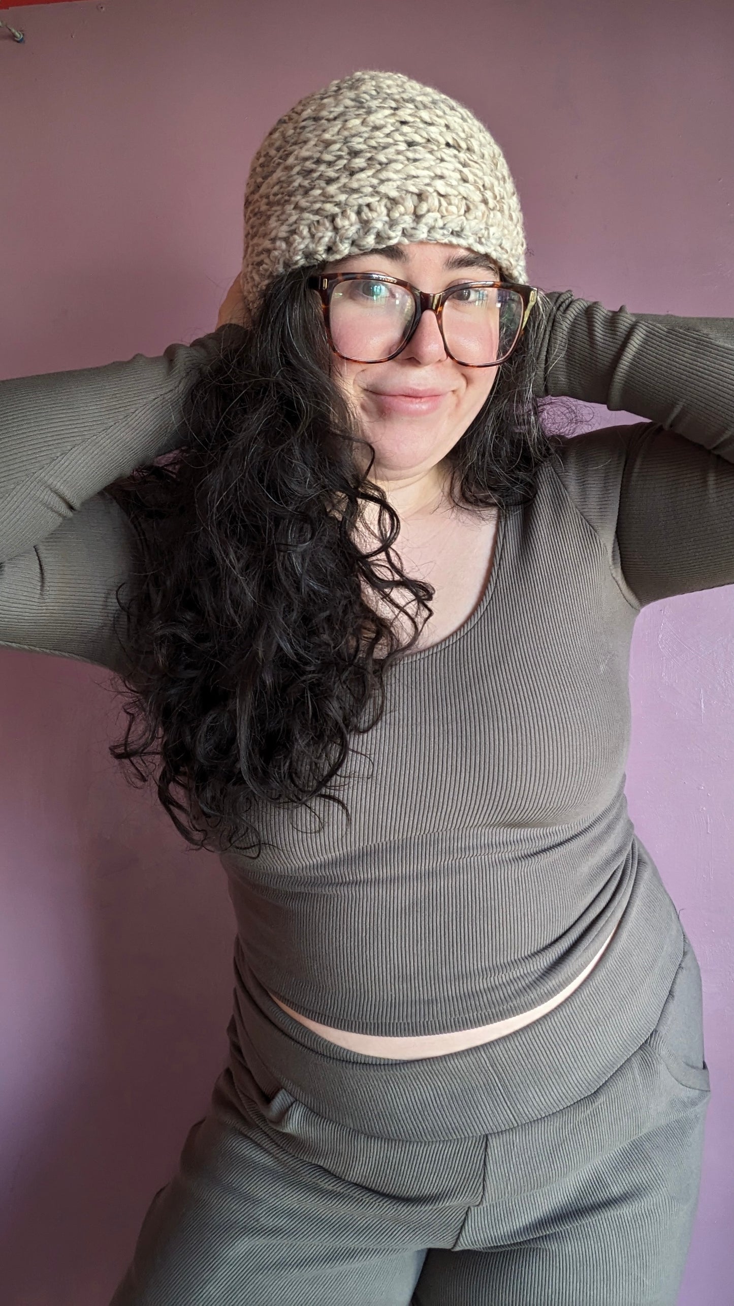 Ribbed Long Sleeve Basic Crop