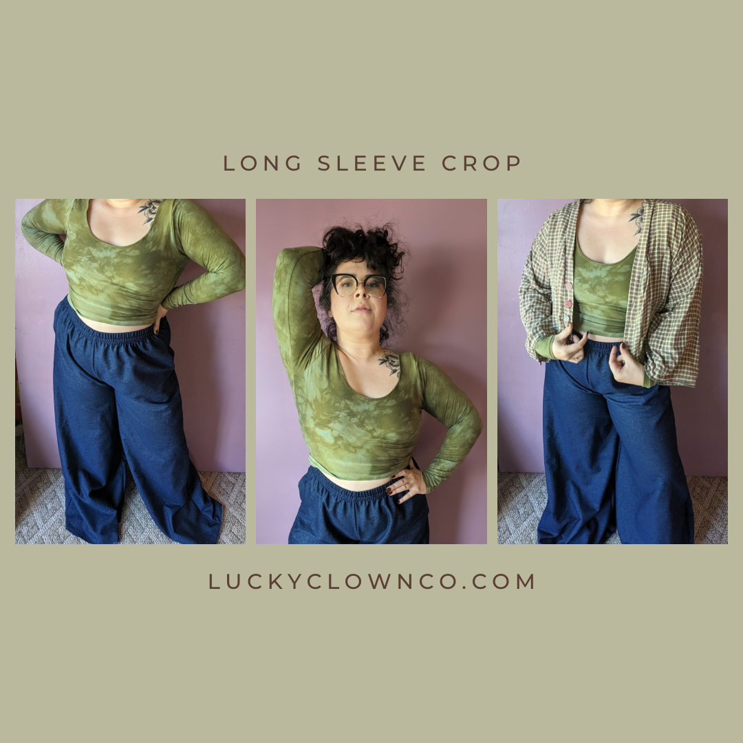 Long Sleeve Basic Crop