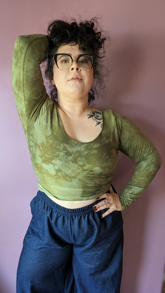 Long Sleeve Basic Crop