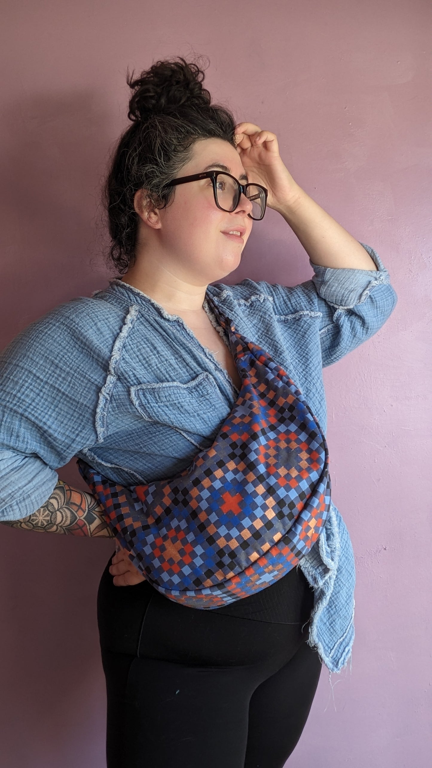 Granny Square Crescent Bag