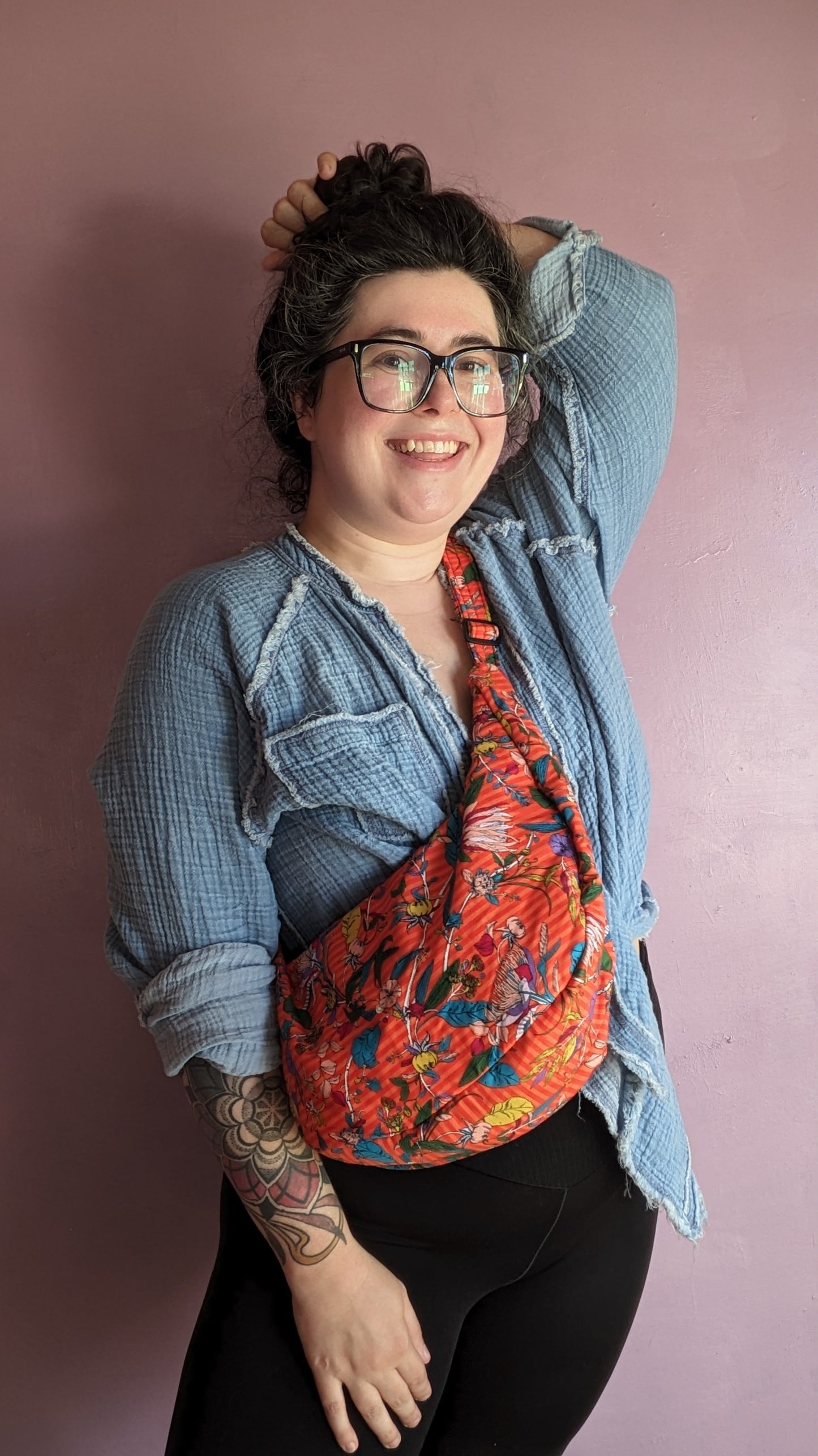 Tropical Crescent Bag