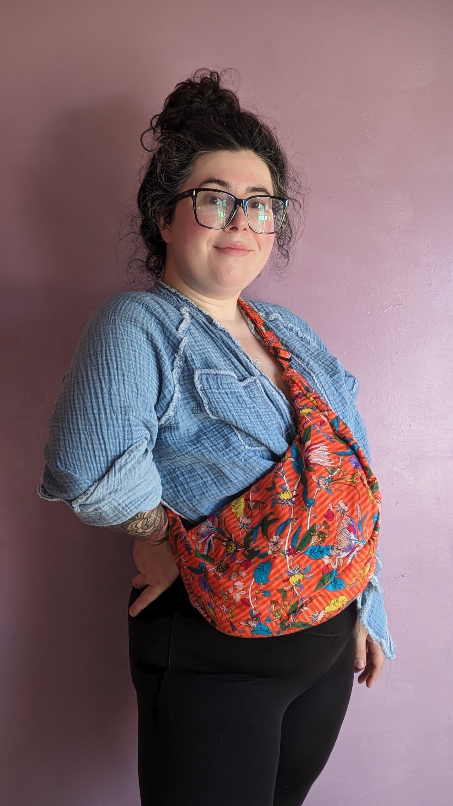 Tropical Crescent Bag