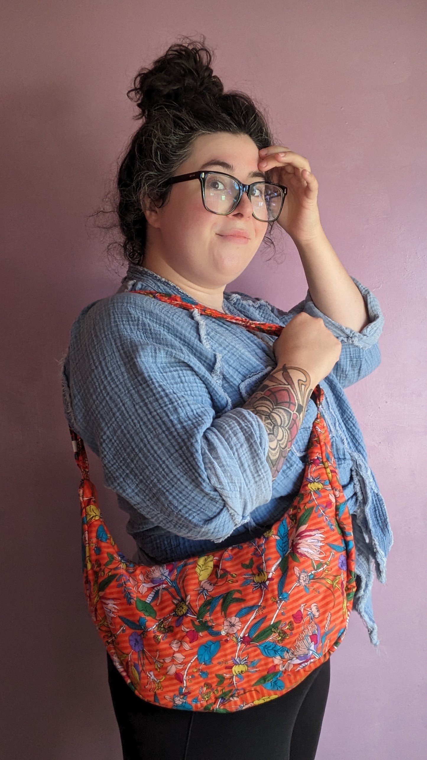 Tropical Crescent Bag