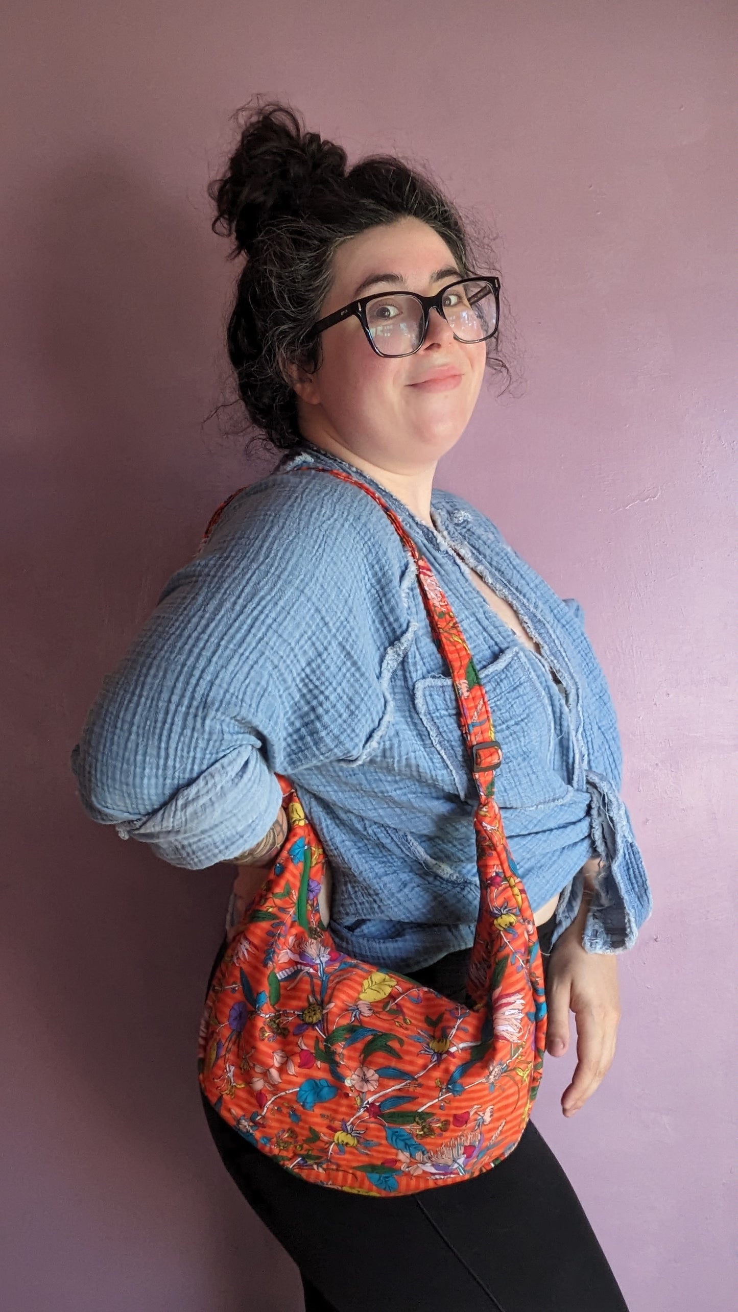 Tropical Crescent Bag