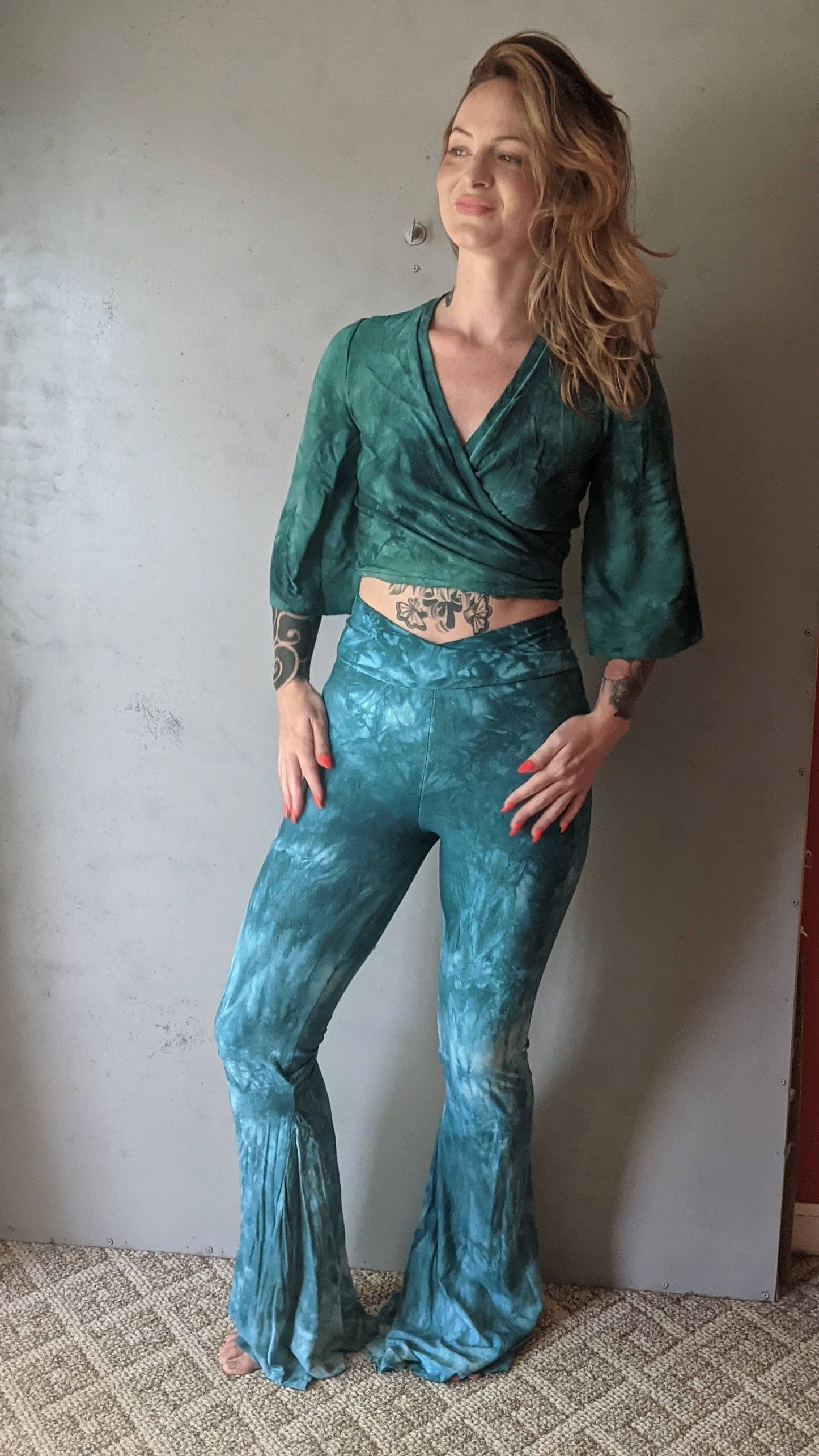 Made To Order High Waisted Flair Leggings