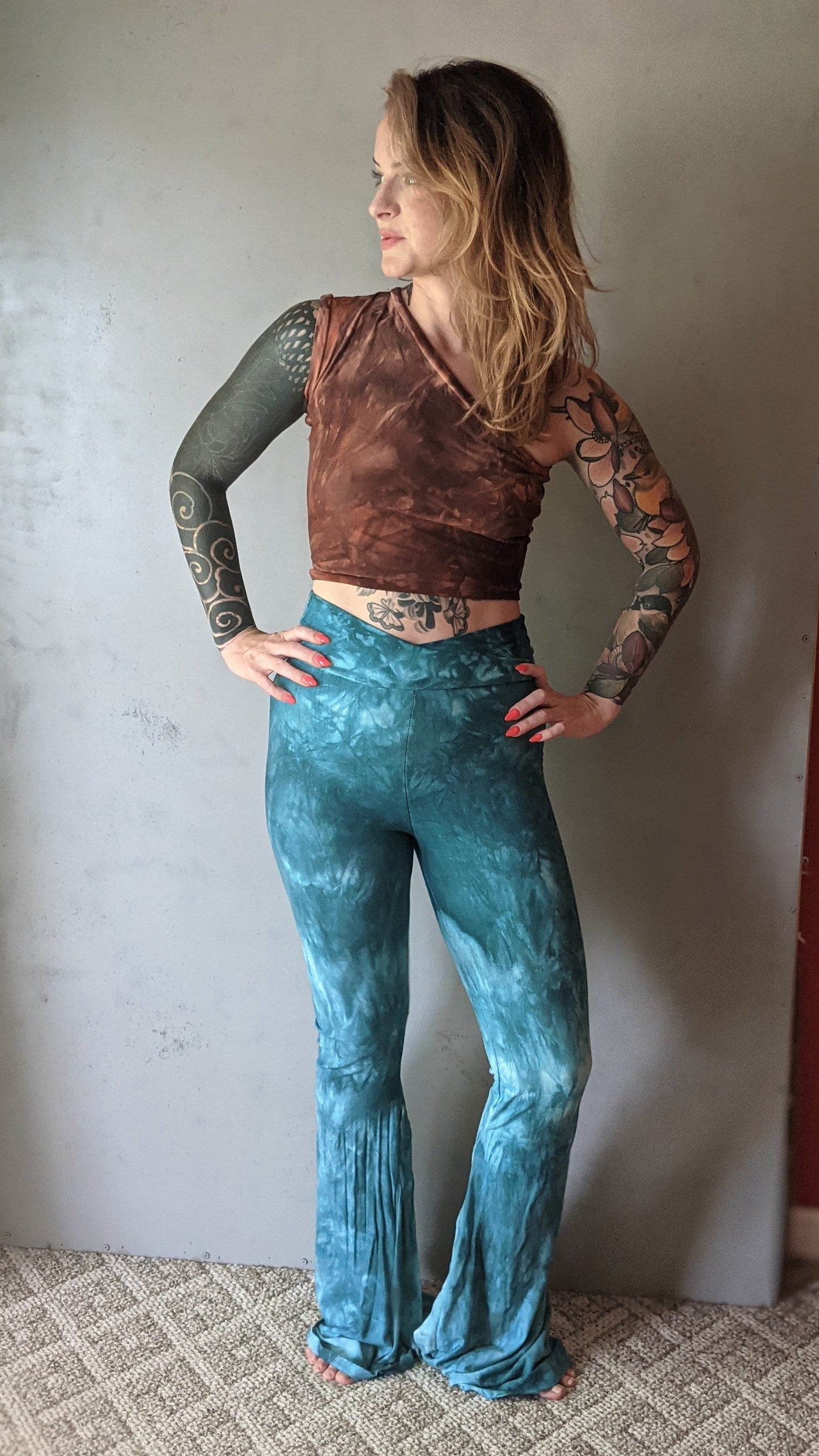 Made To Order High Waisted Flair Leggings