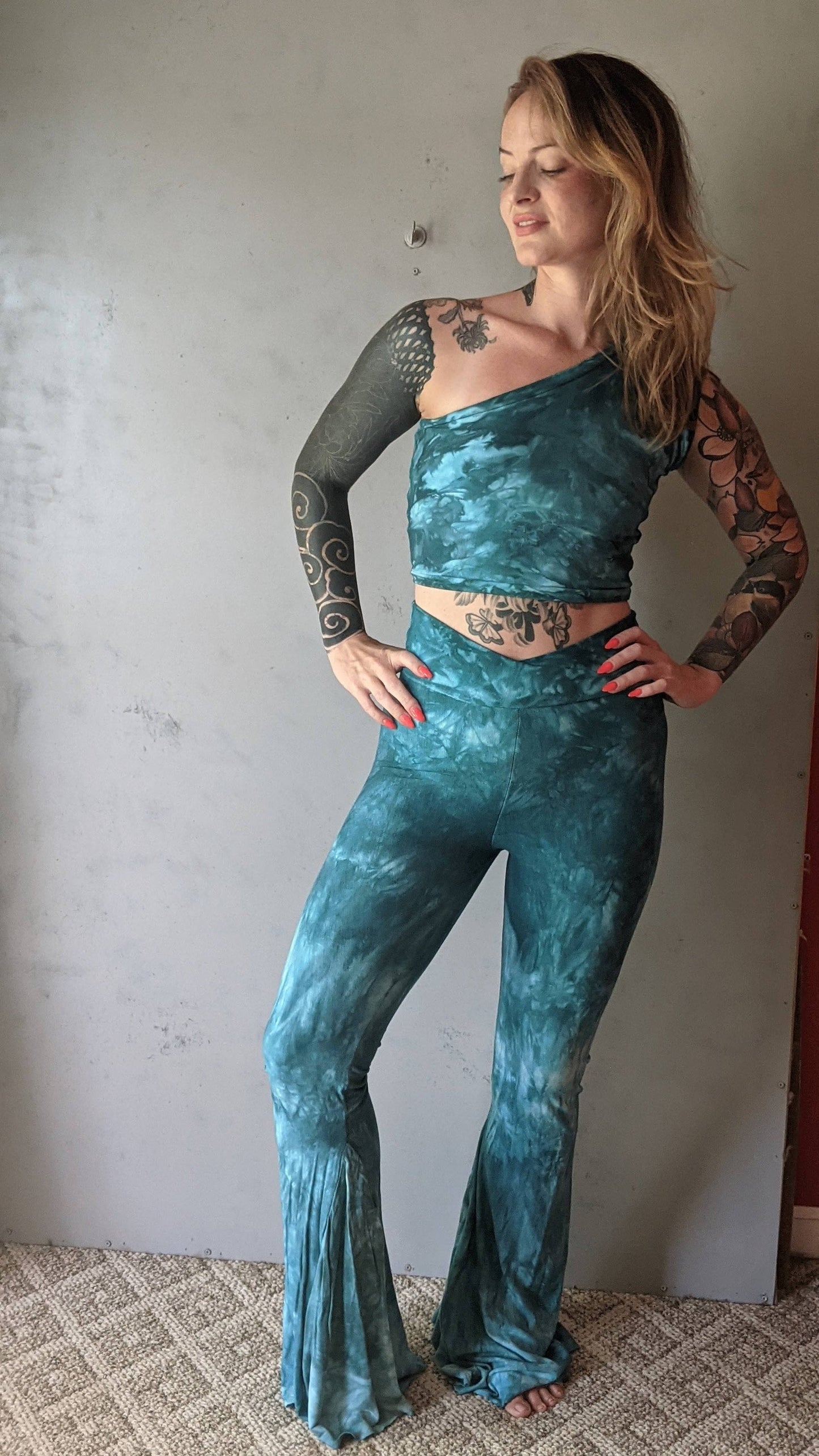 Made To Order High Waisted Flair Leggings