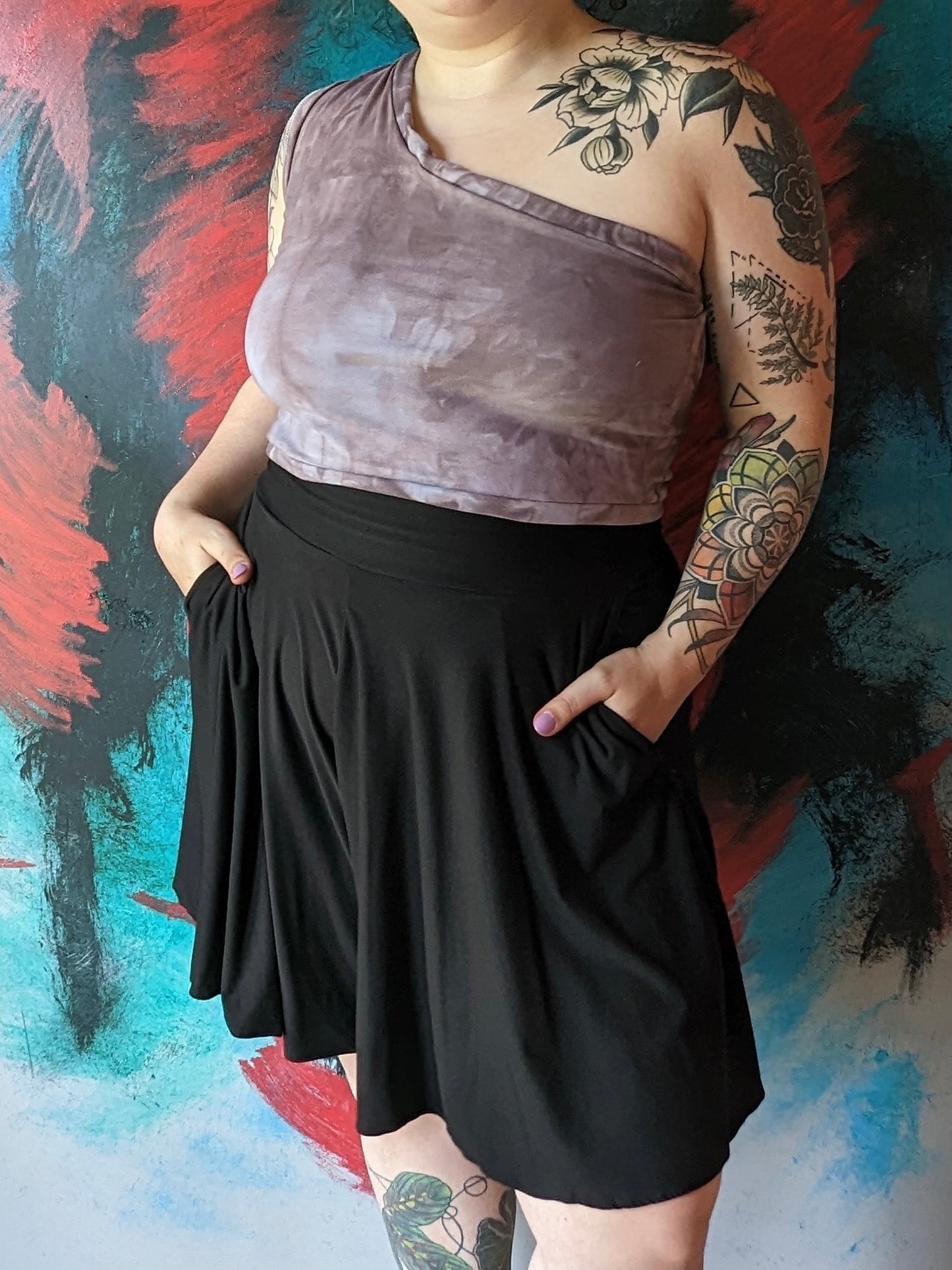 One Shoulder Crop