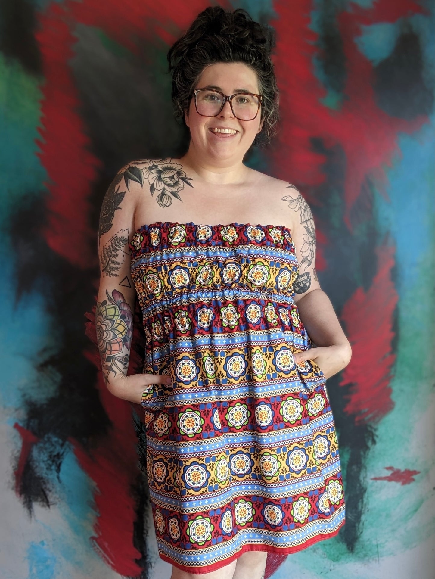 Shirred Dress