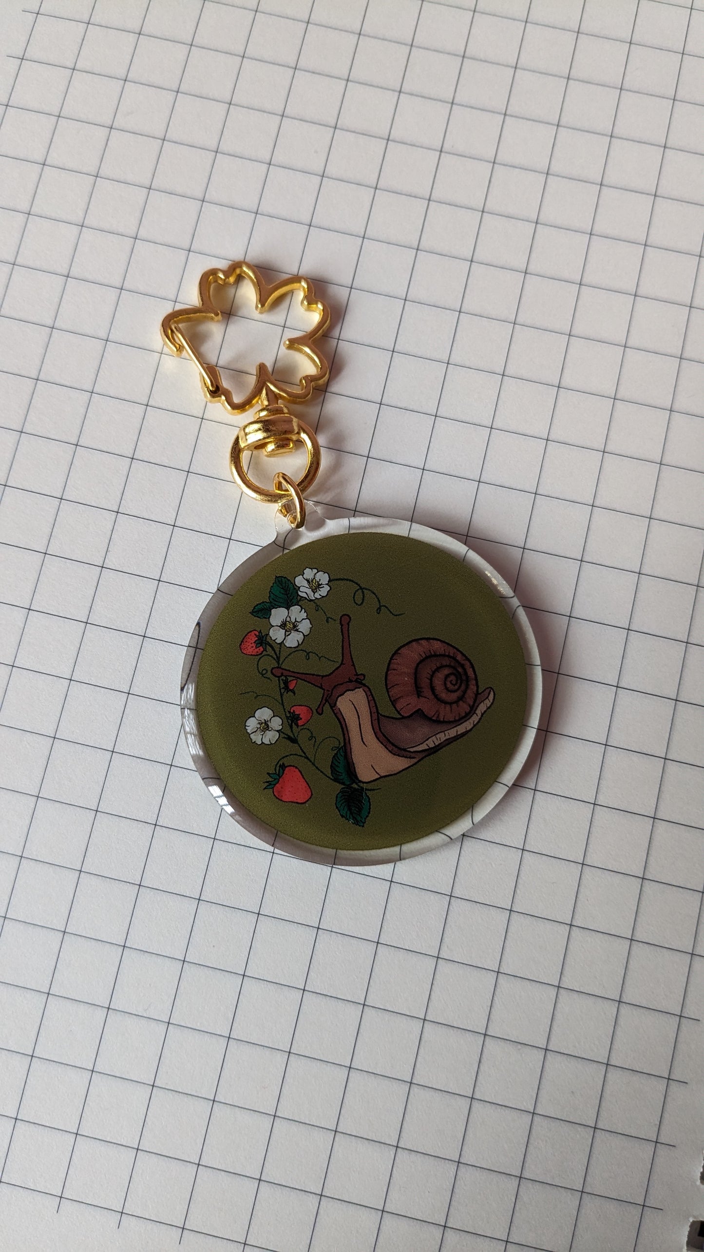 Snail Acrylic Keychain