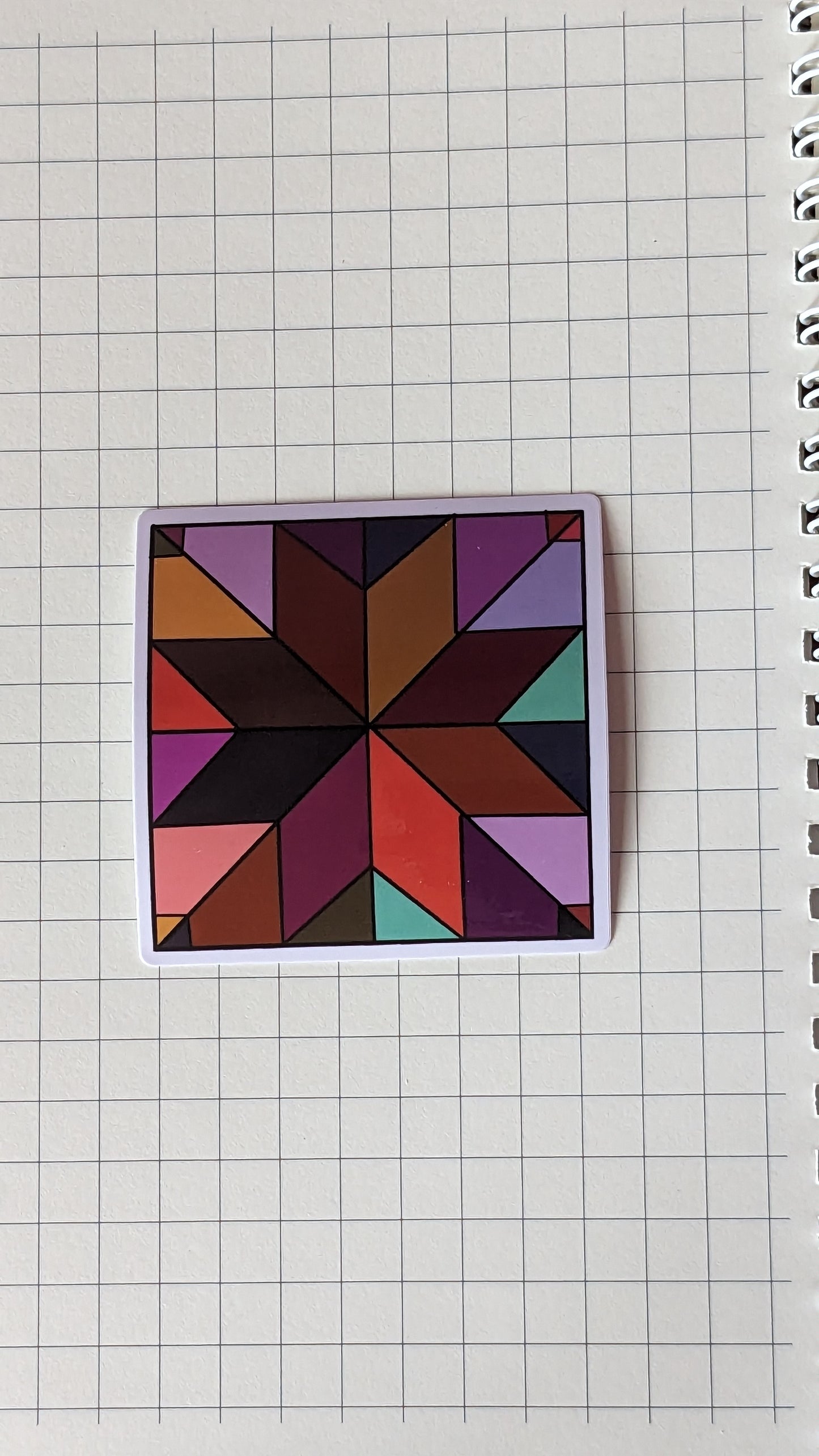 Quilt Star Sticker