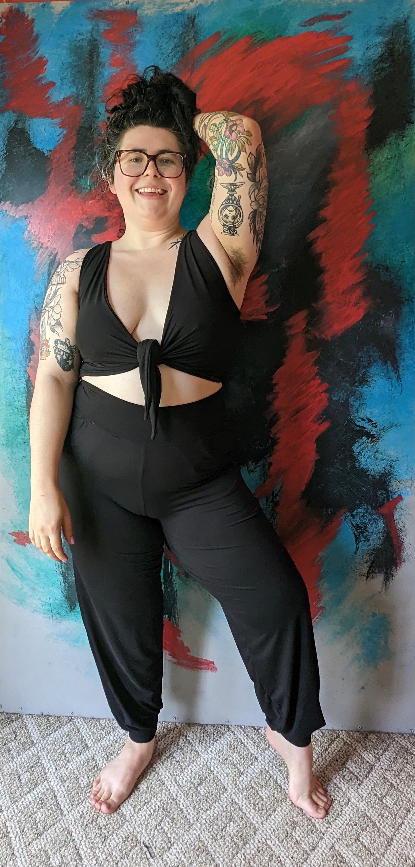 Made to Order Black Bamboo Joggers