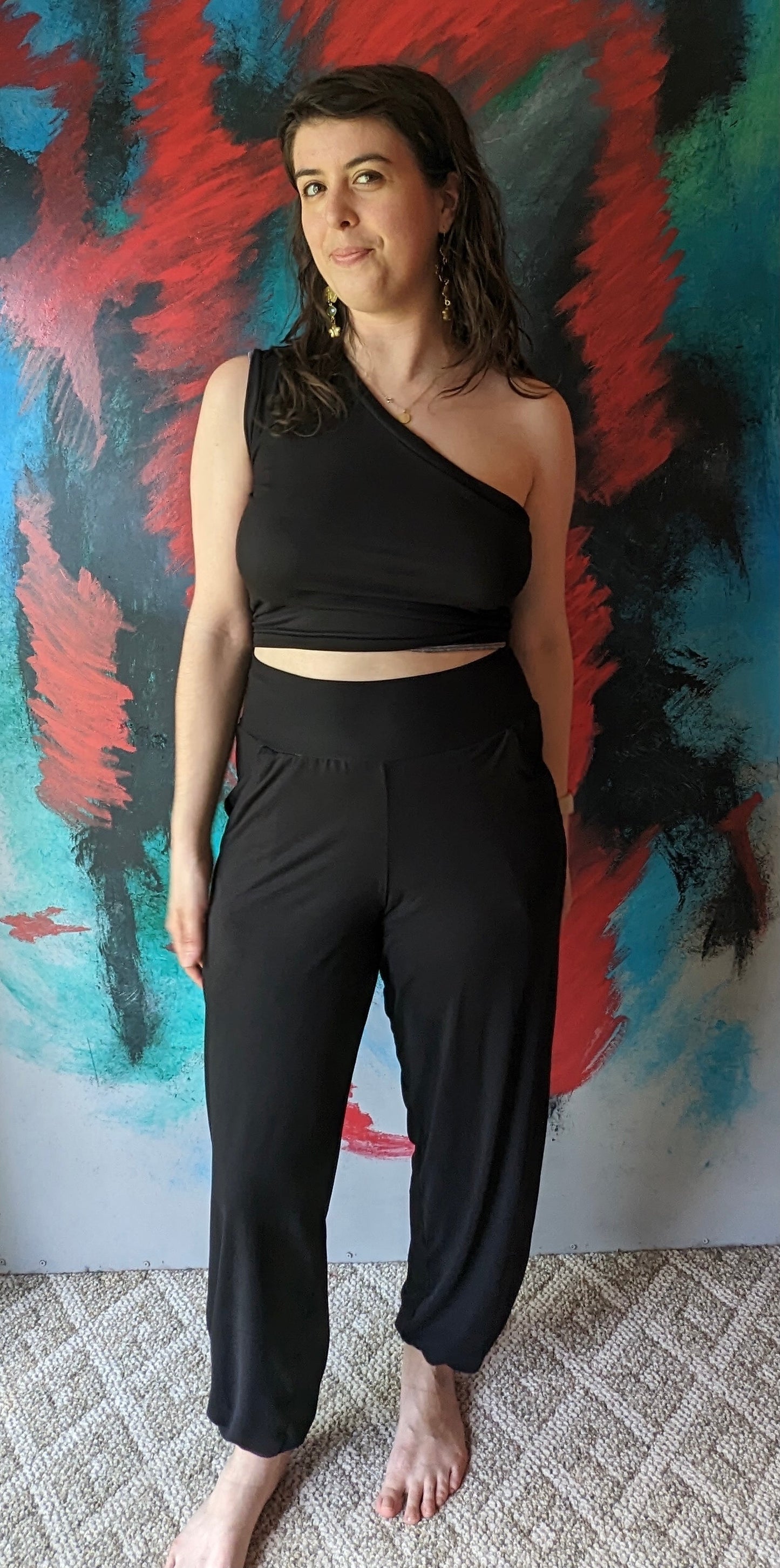 Made to Order Black Bamboo Joggers