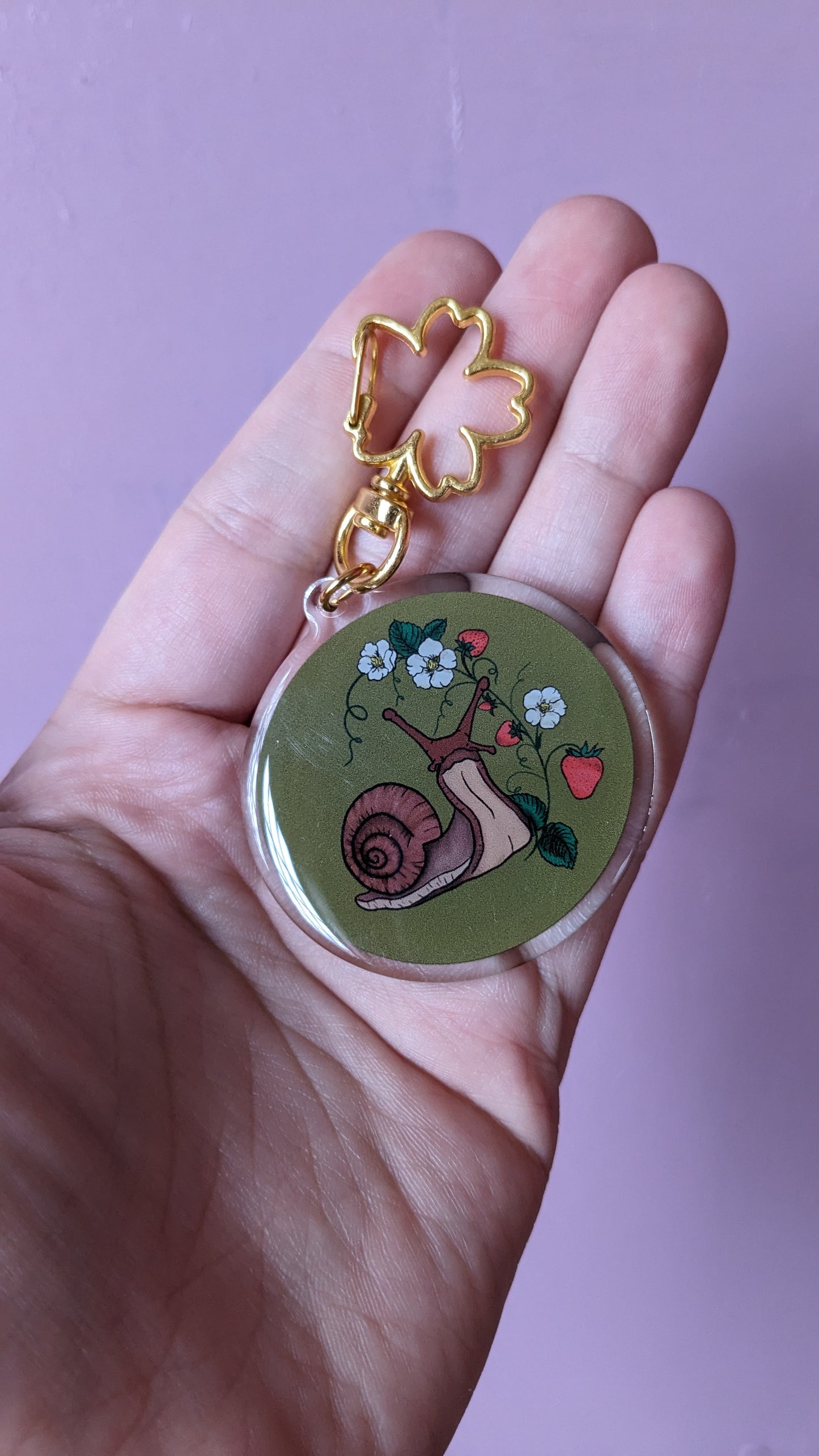 Snail Acrylic Keychain