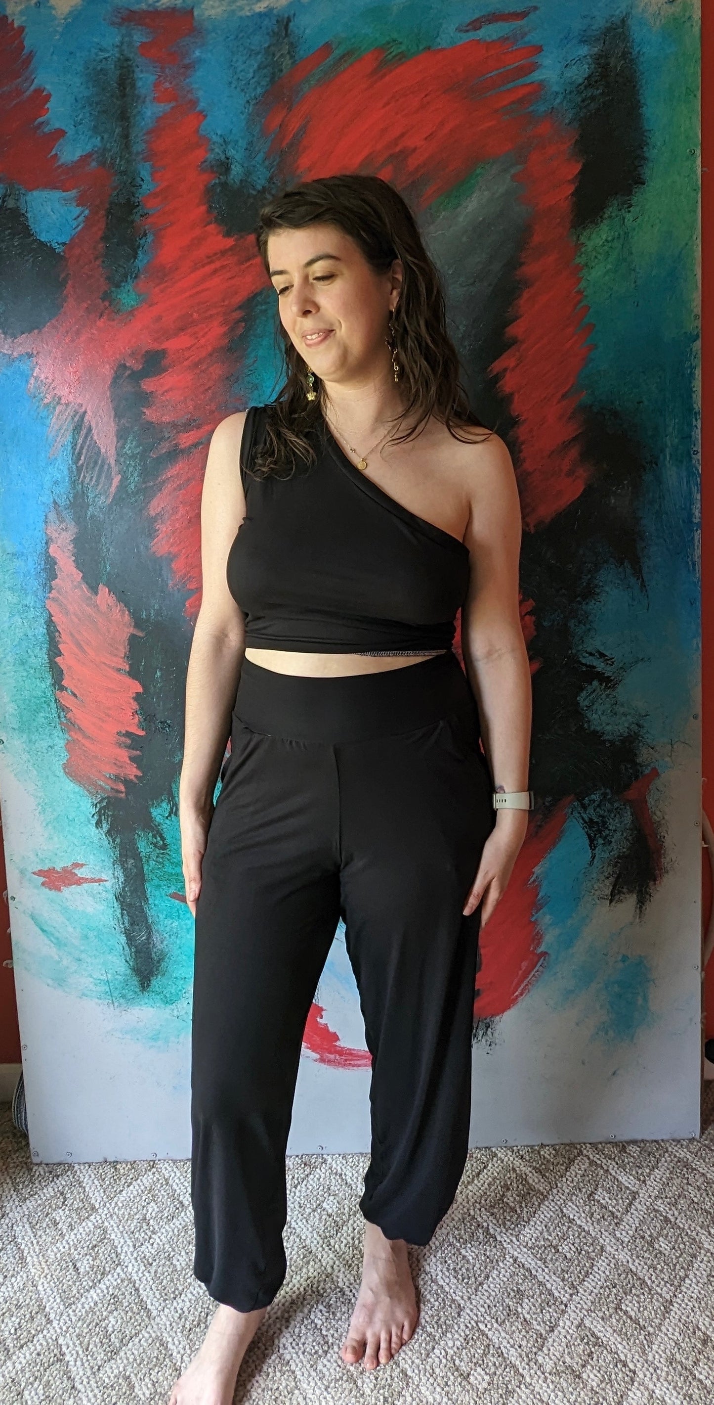 Made to Order Black Bamboo Joggers