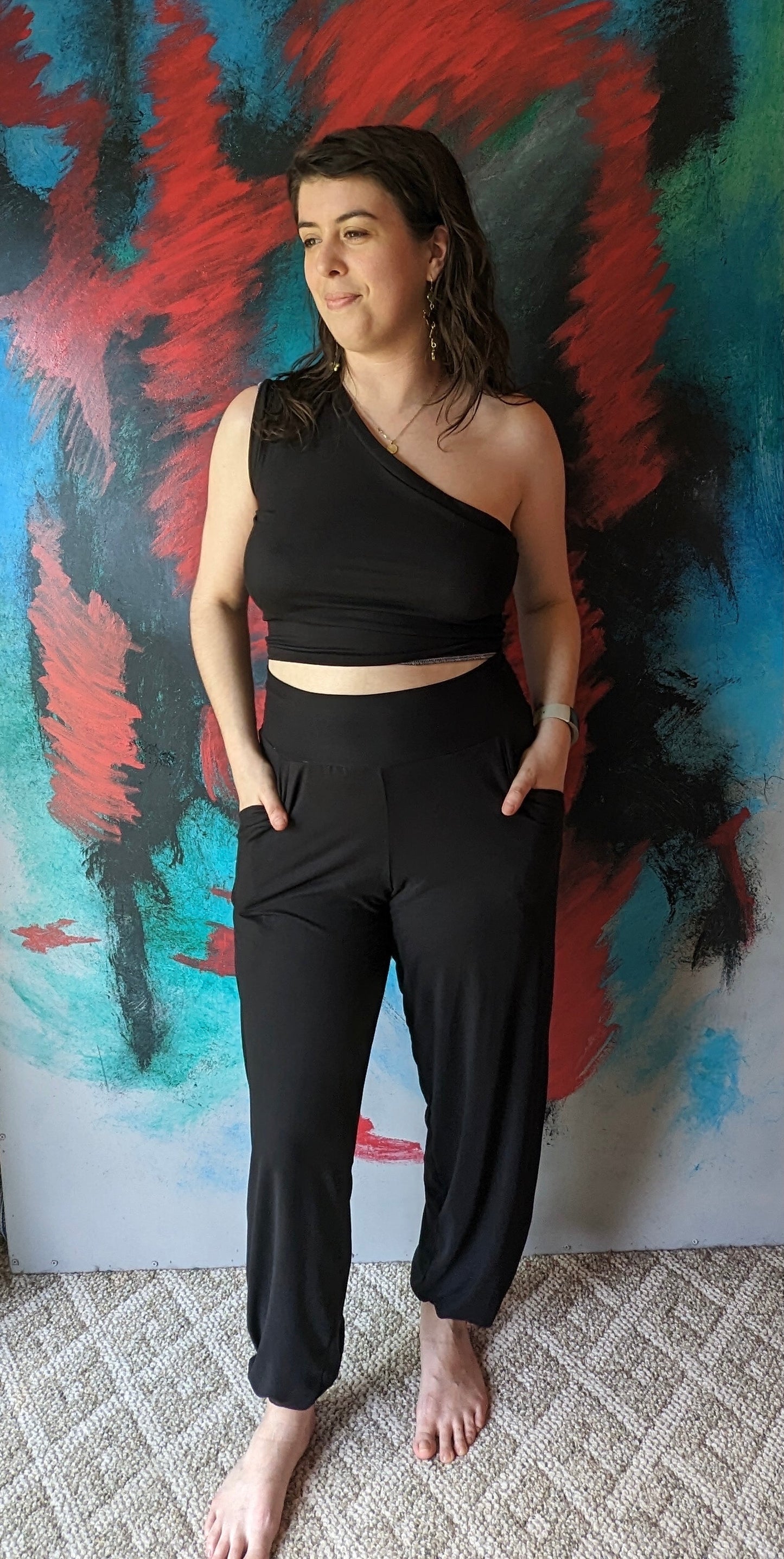 Made to Order Black Bamboo Joggers