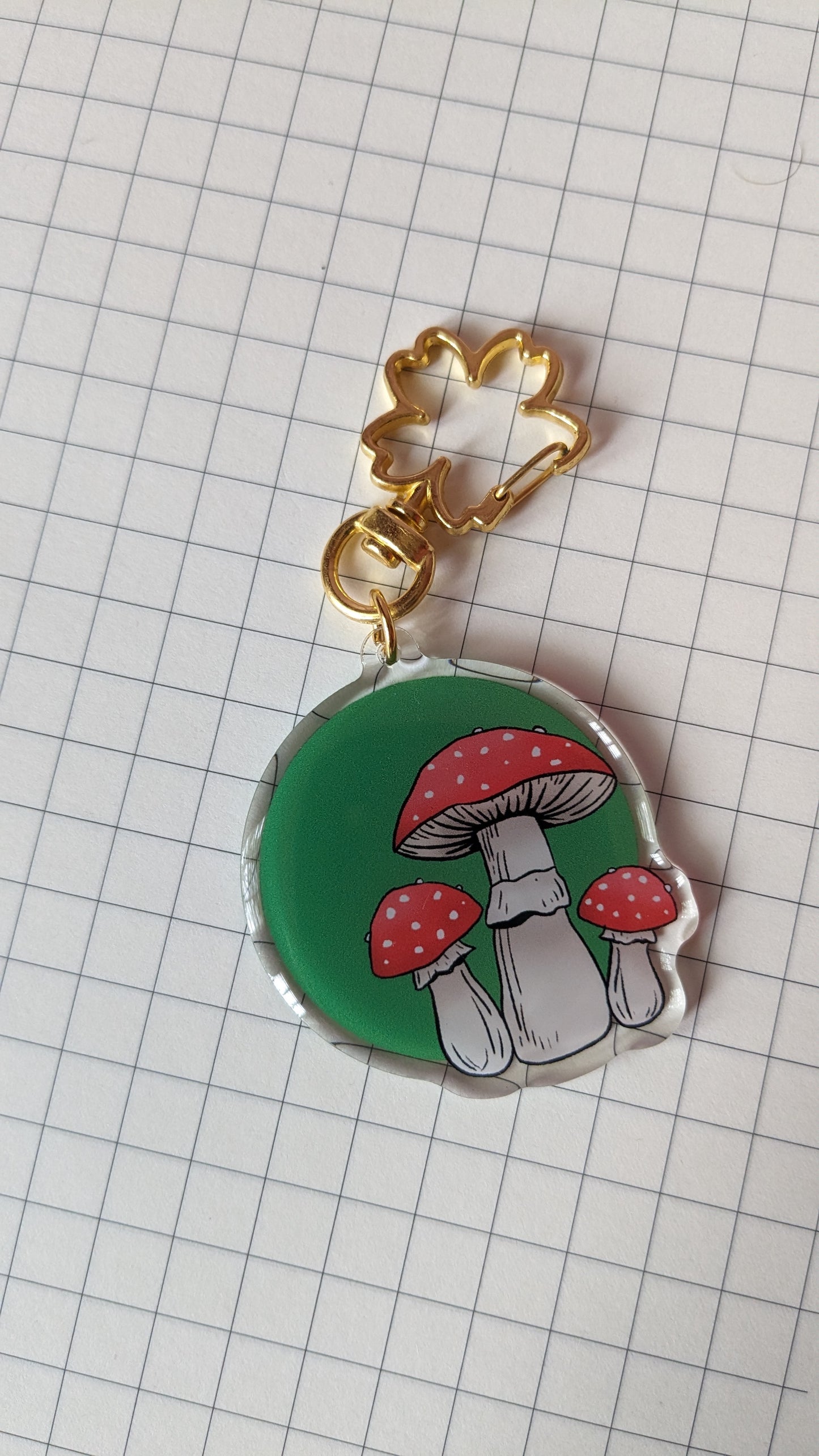 Mushroom Acrylic Keychain