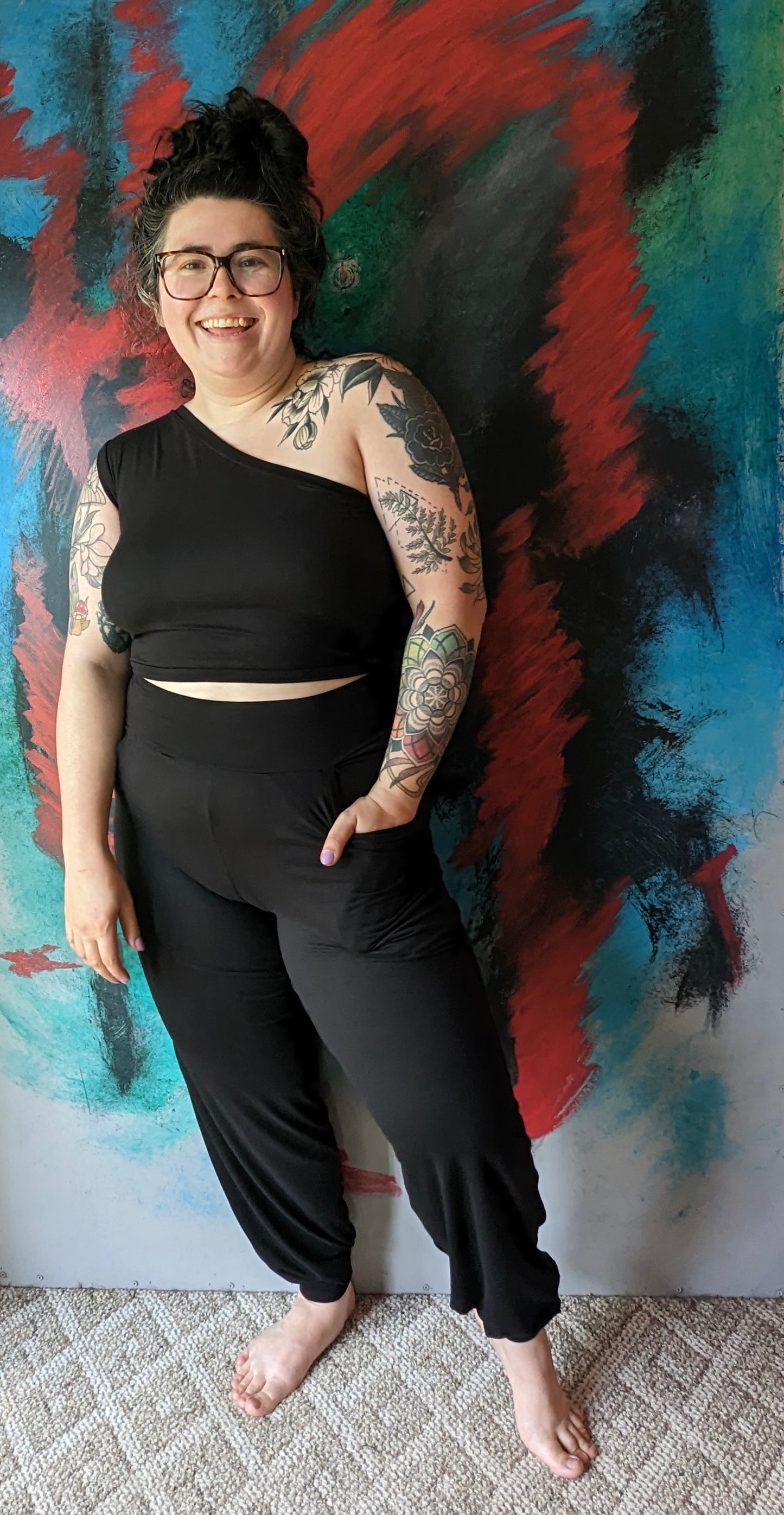 Made To Order Bamboo One Shoulder Crop