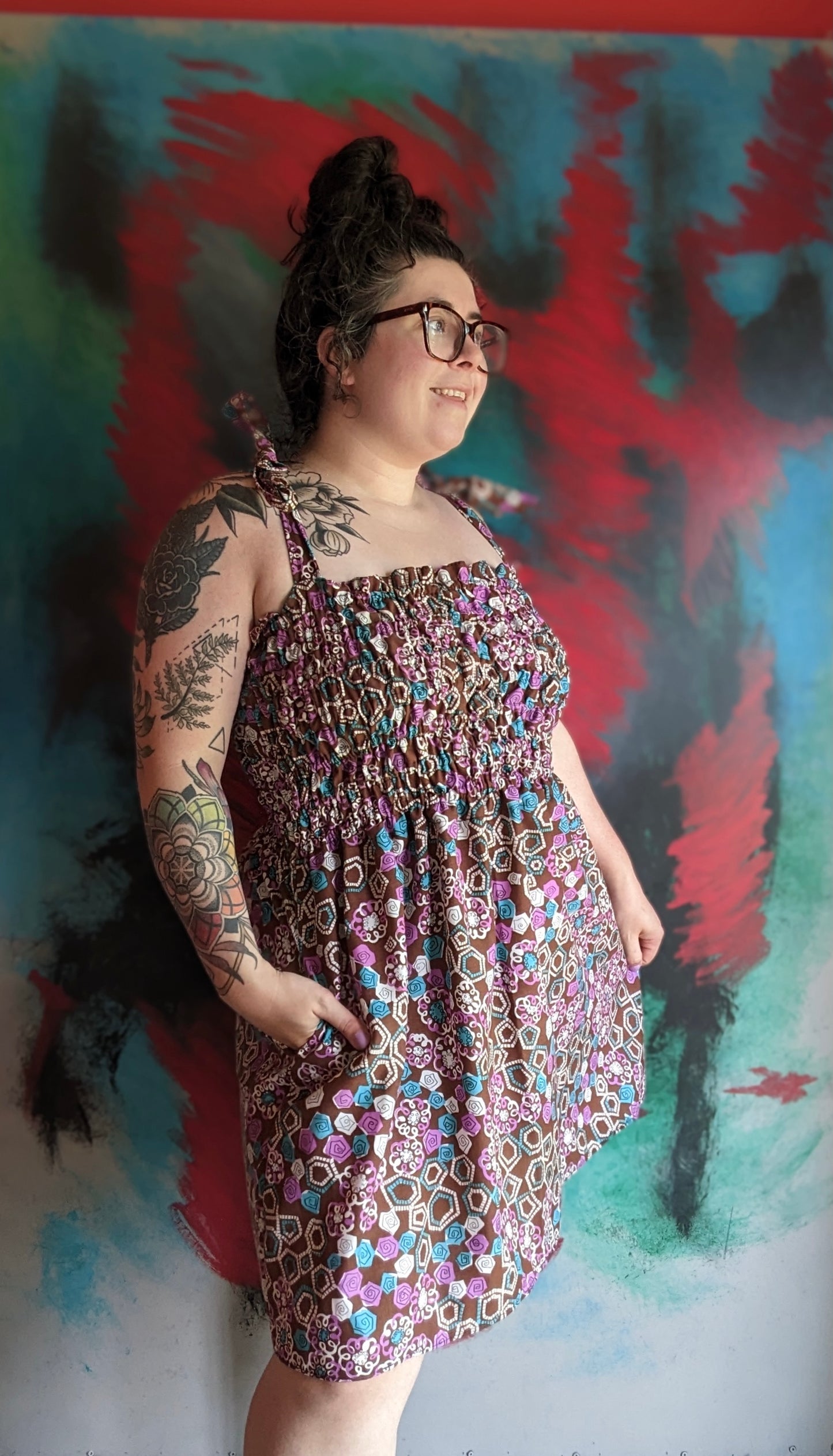 Shirred Dress