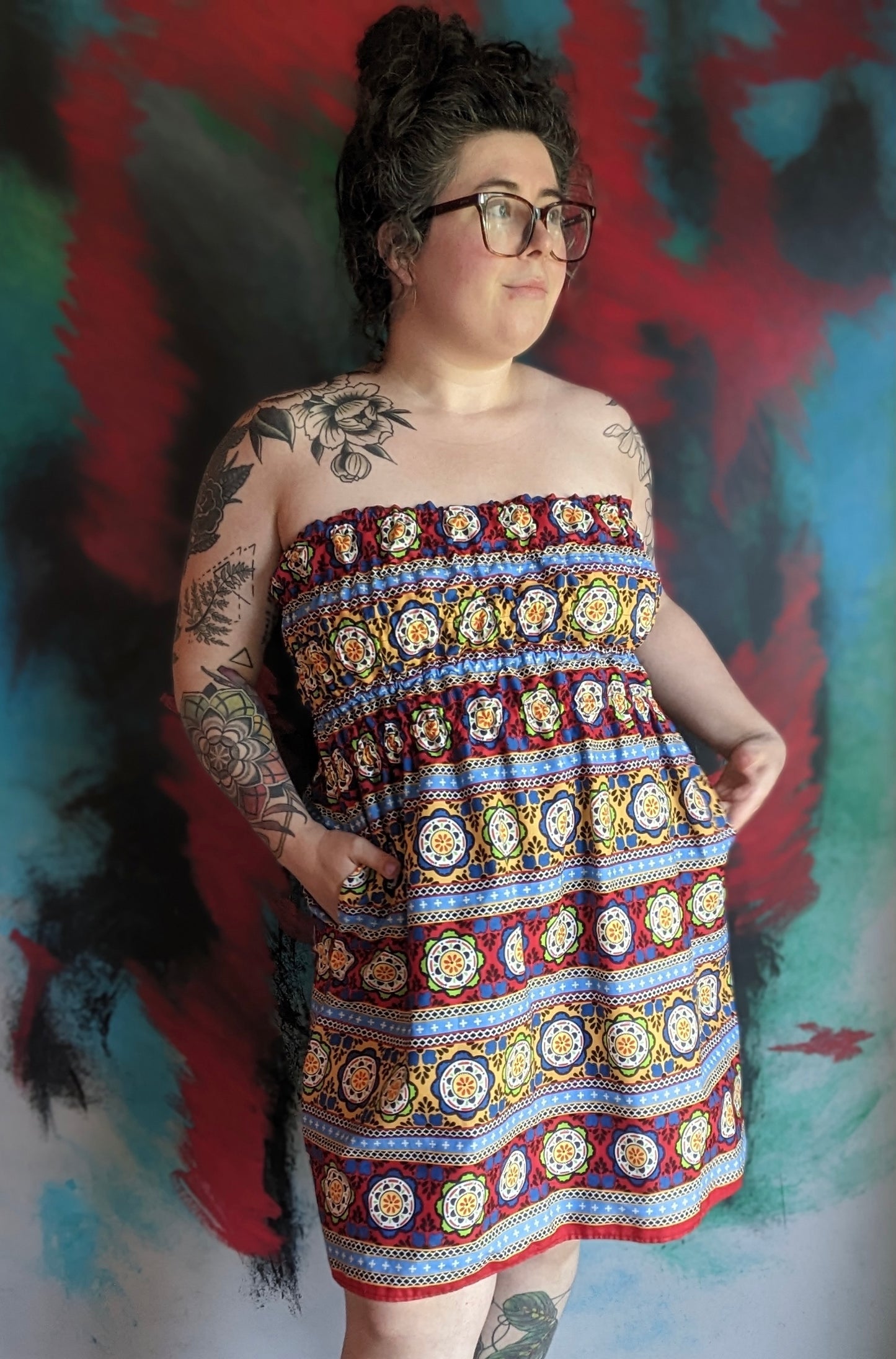 Shirred Dress