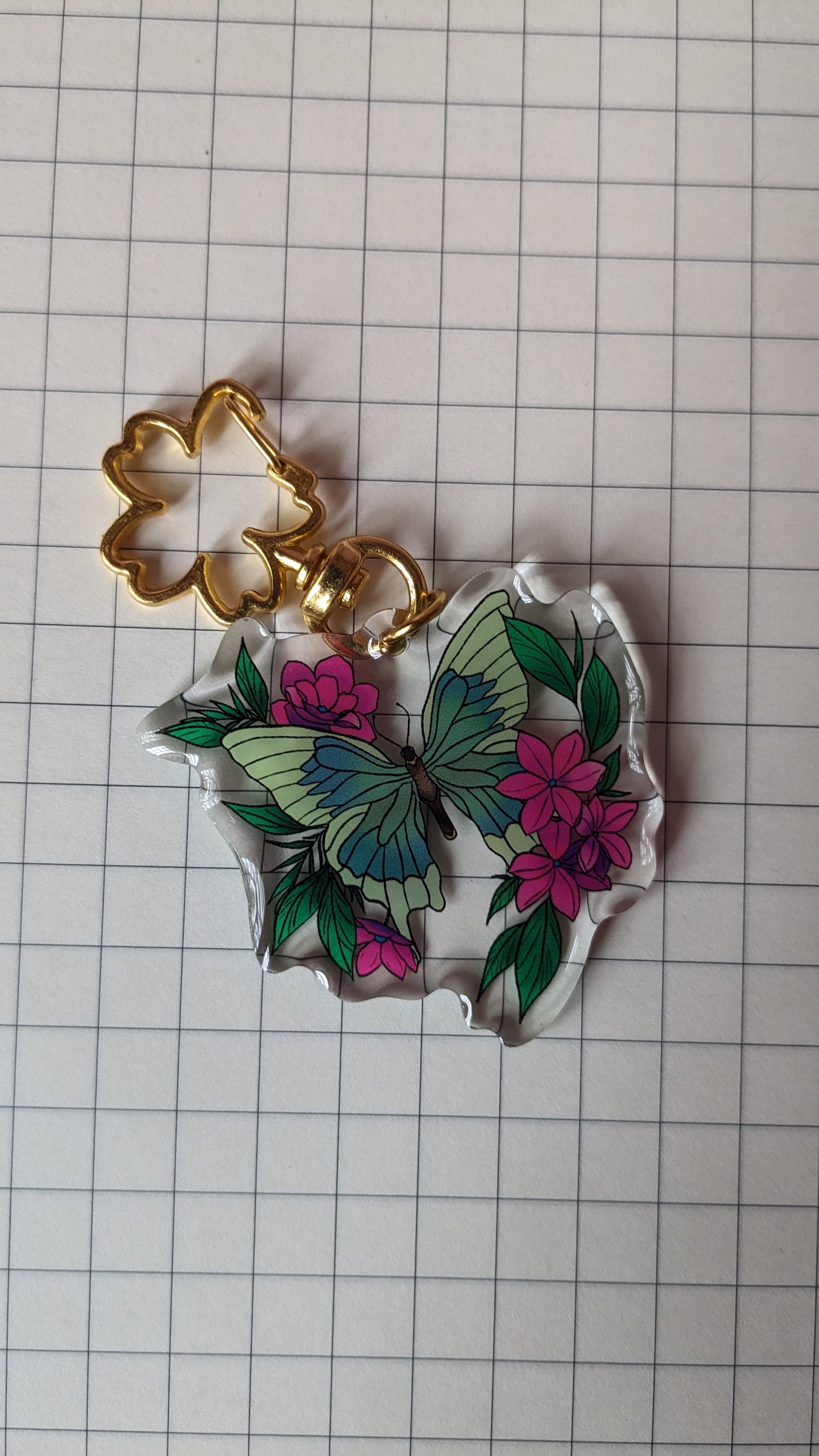 Butterfly Acrylic Keychain