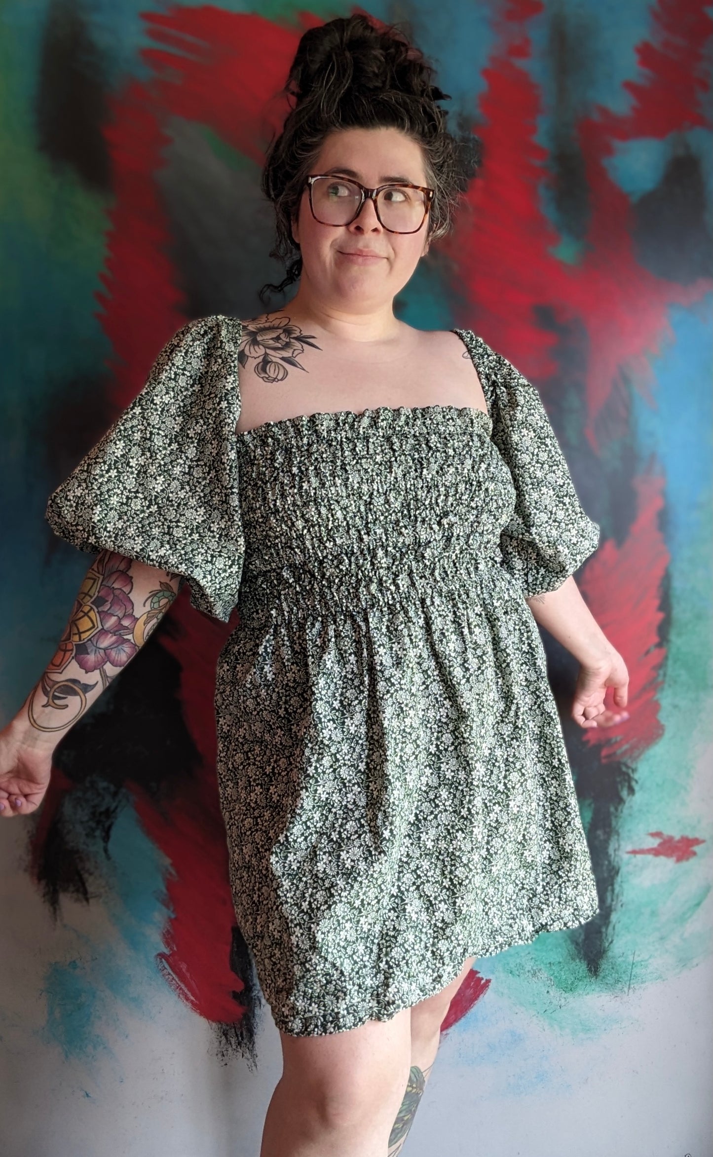 Shirred Dress