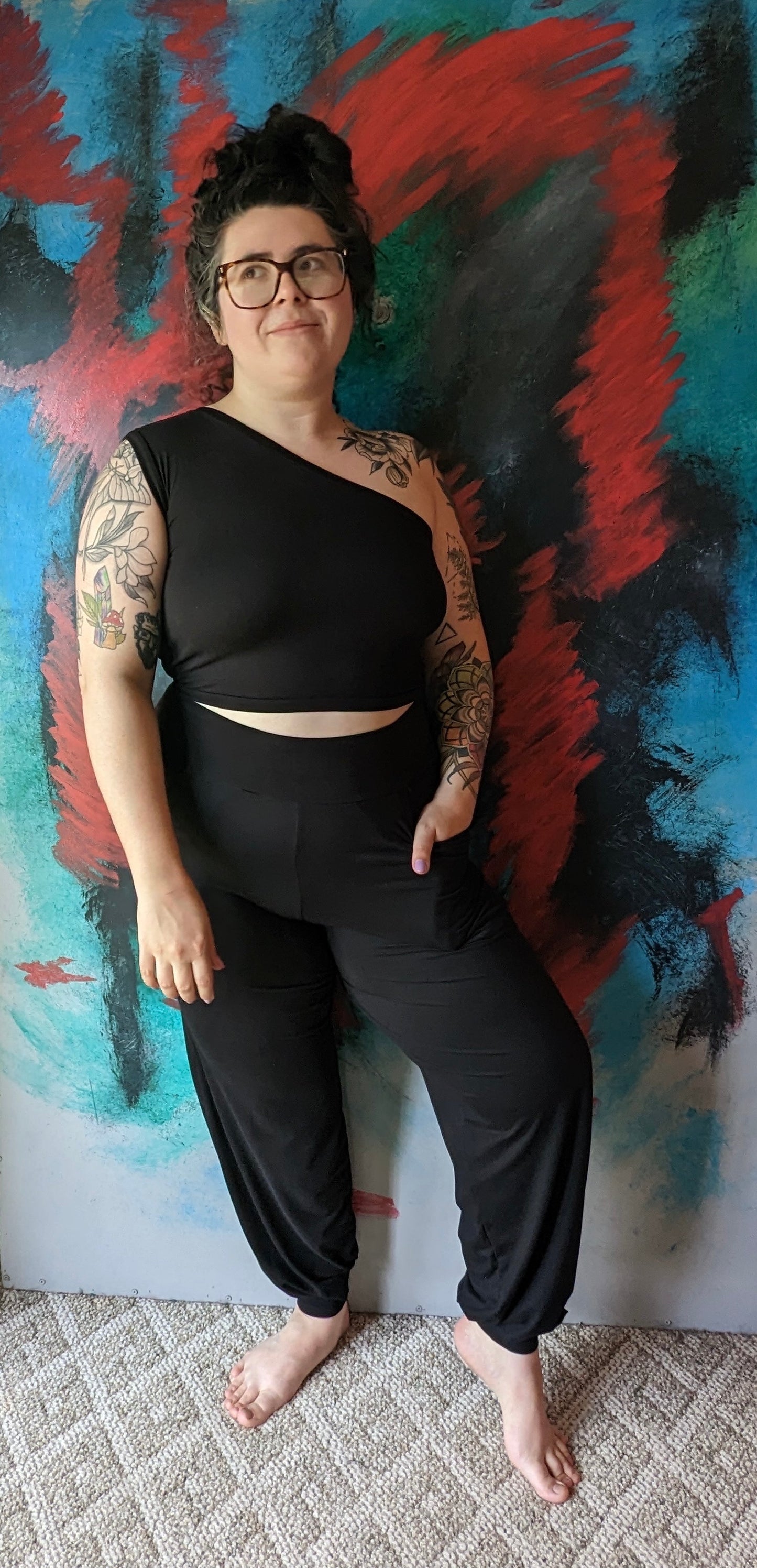 Made to Order Black Bamboo Joggers