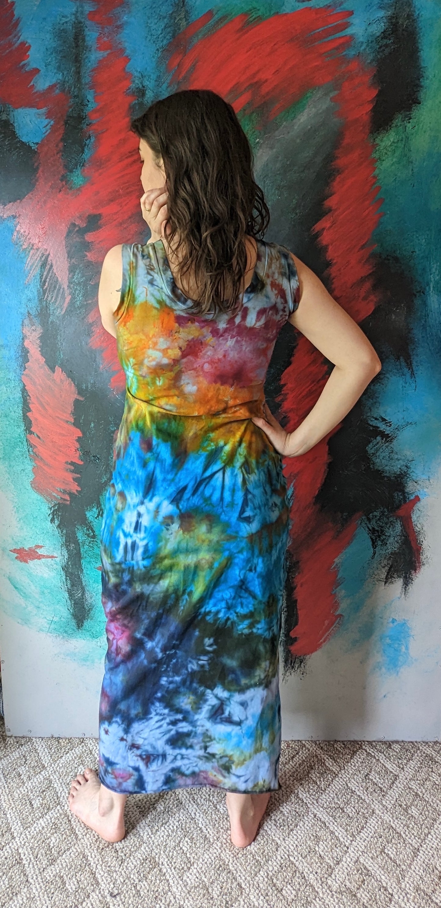 Cotton Bodycon Maxi Dress