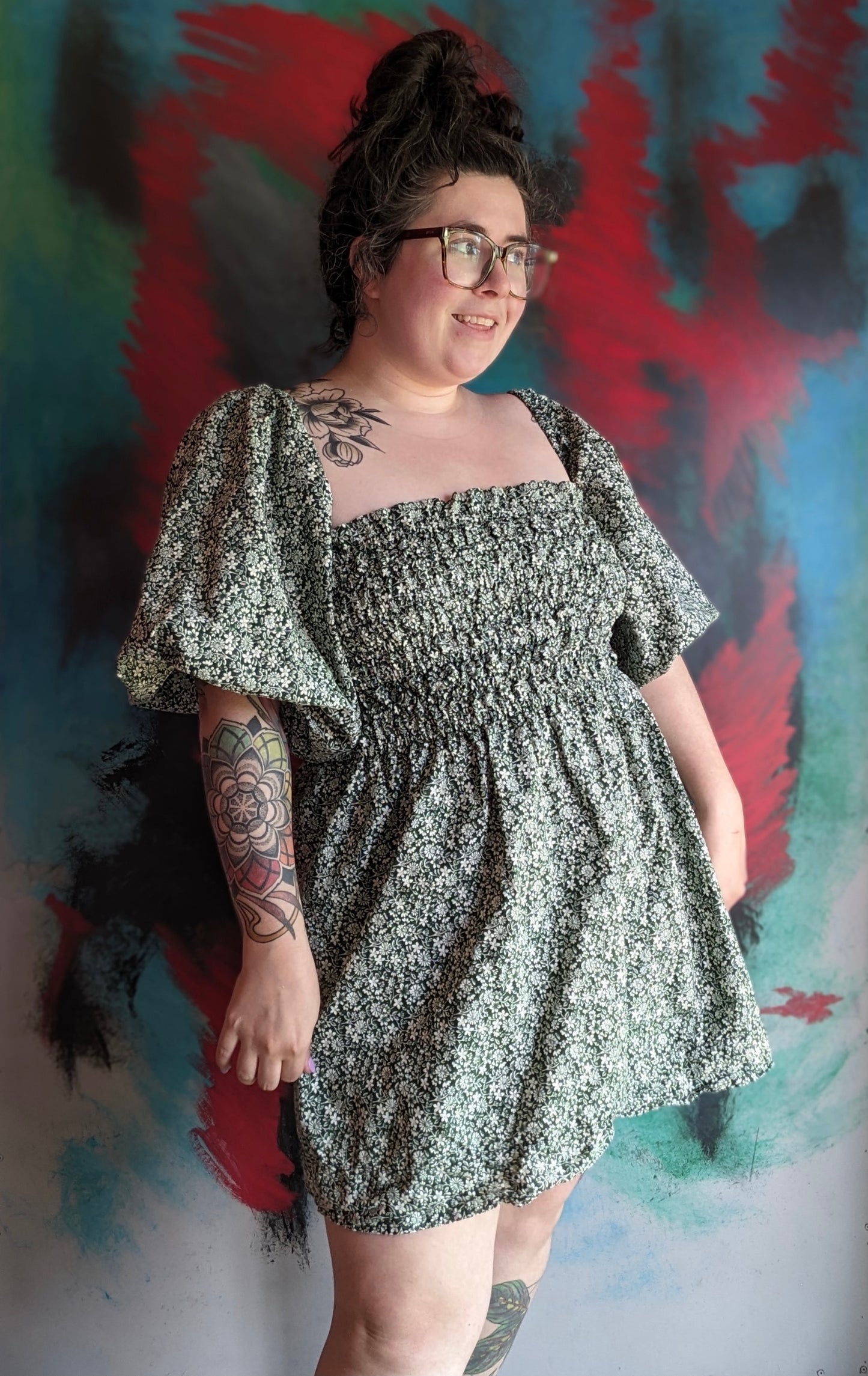 Shirred Dress