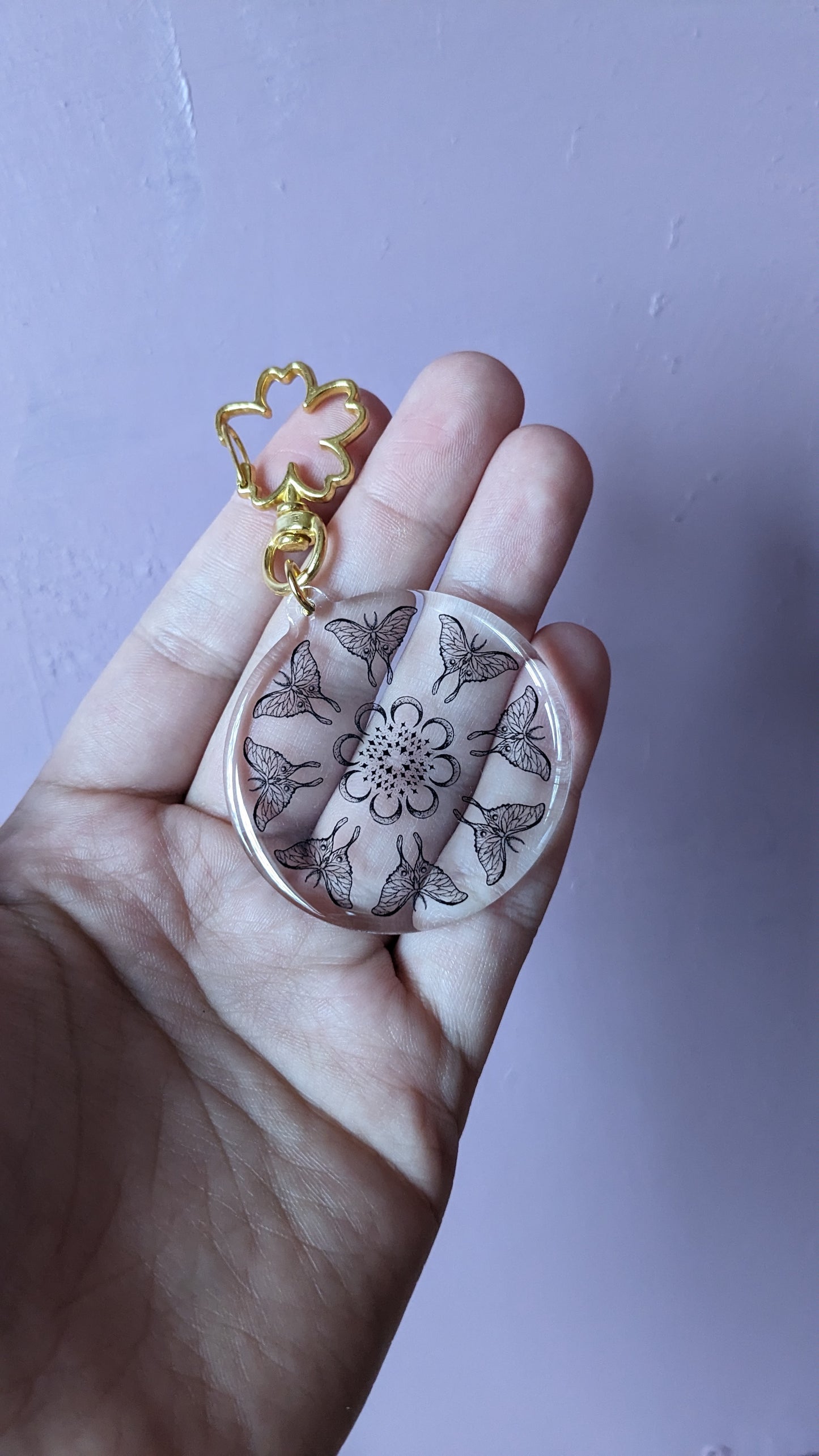 Lunar Phase Acrylic Keychain