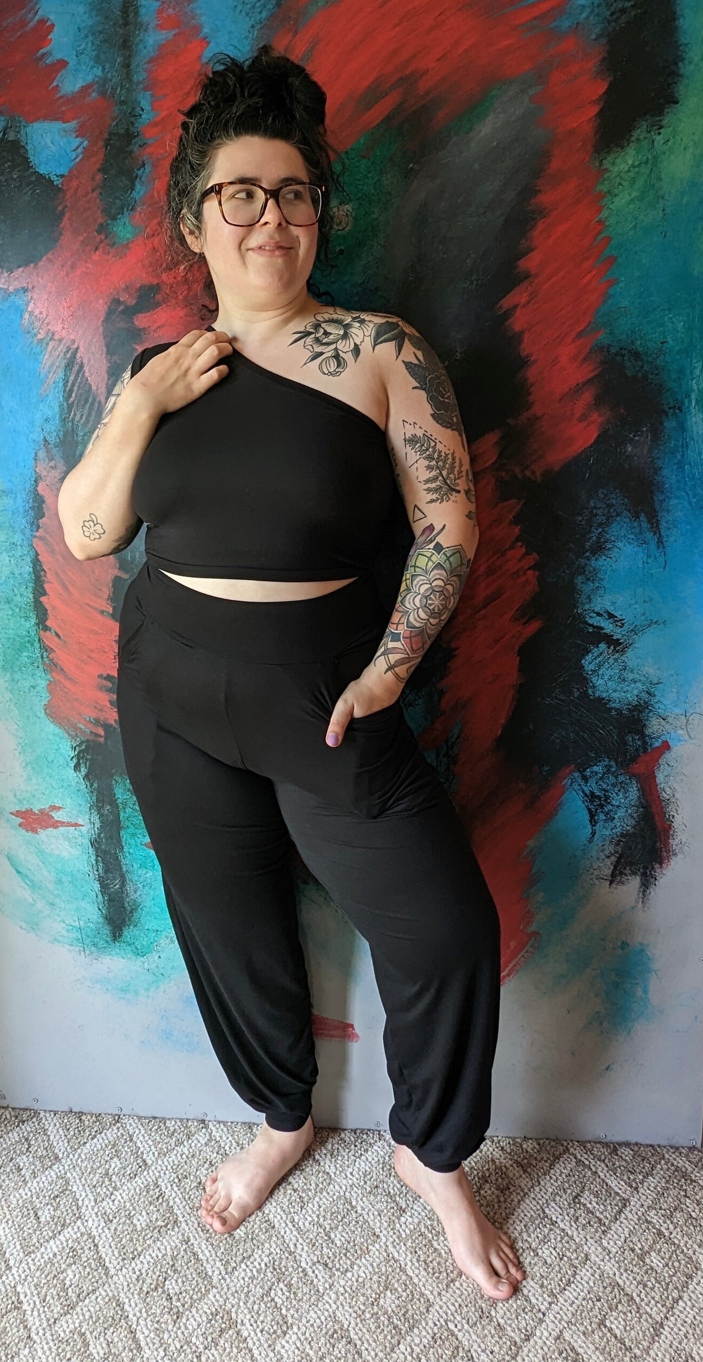 Made to Order Black Bamboo Joggers