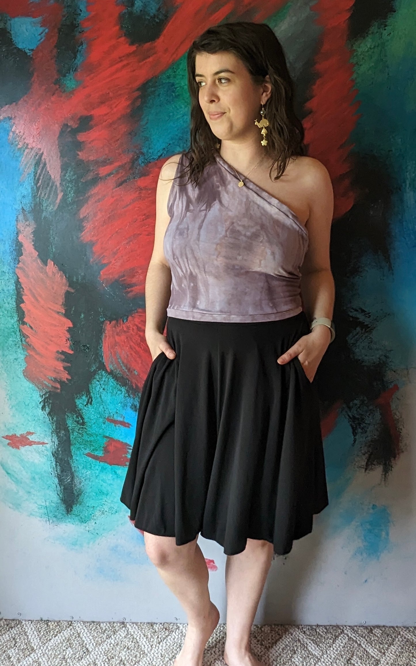 One Shoulder Crop
