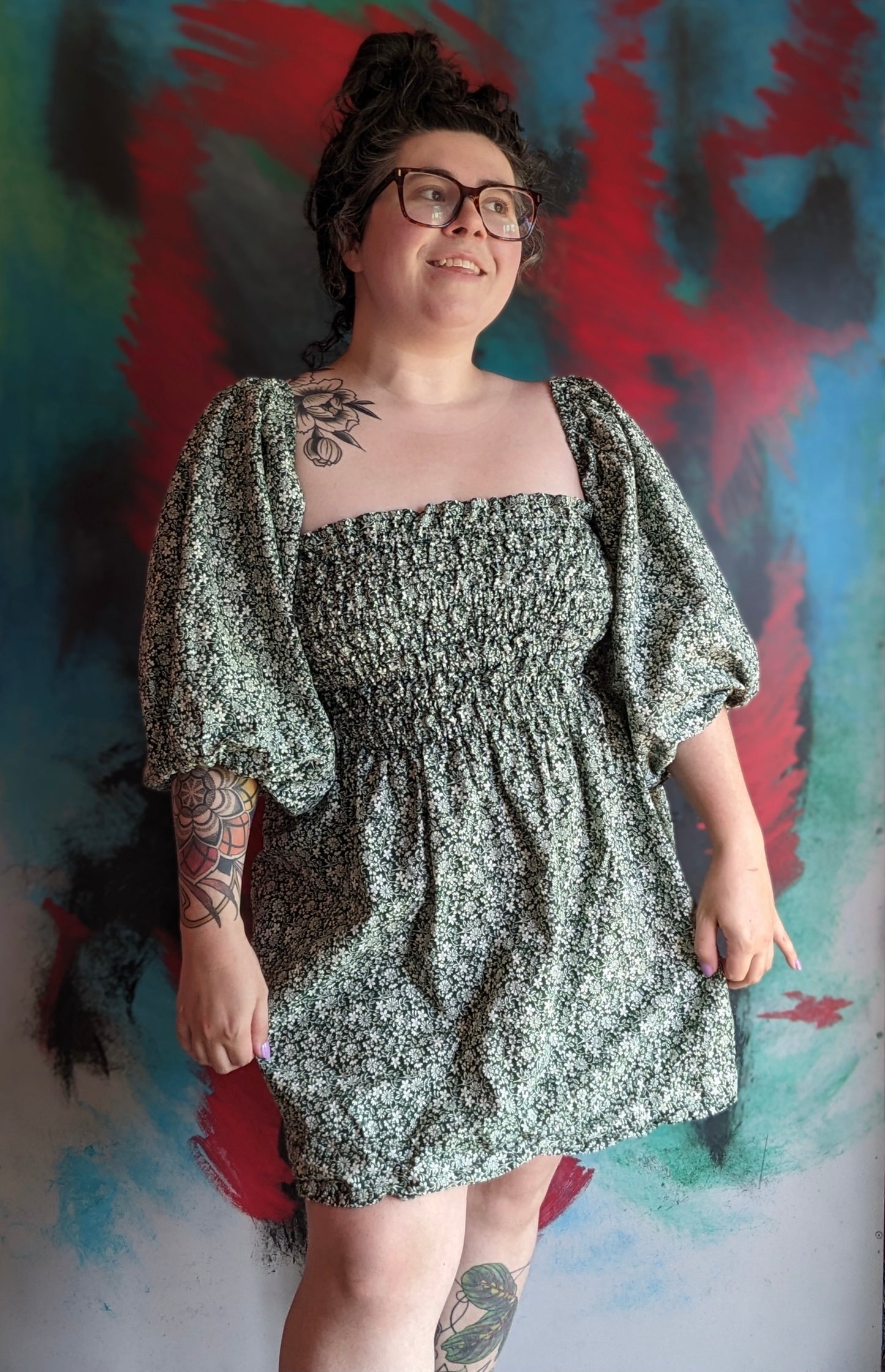Shirred Dress