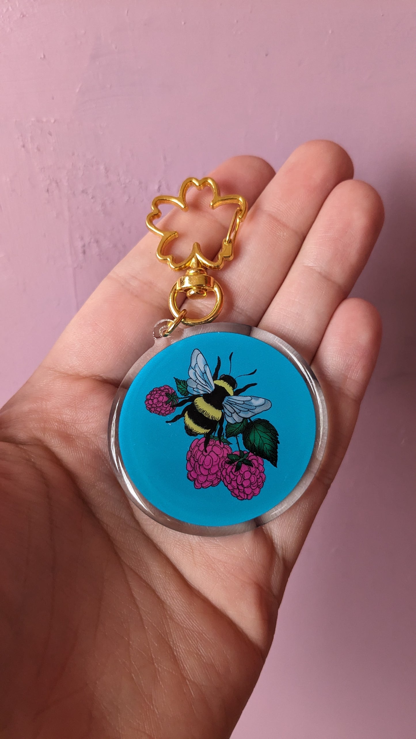 Bee Acrylic Keychain