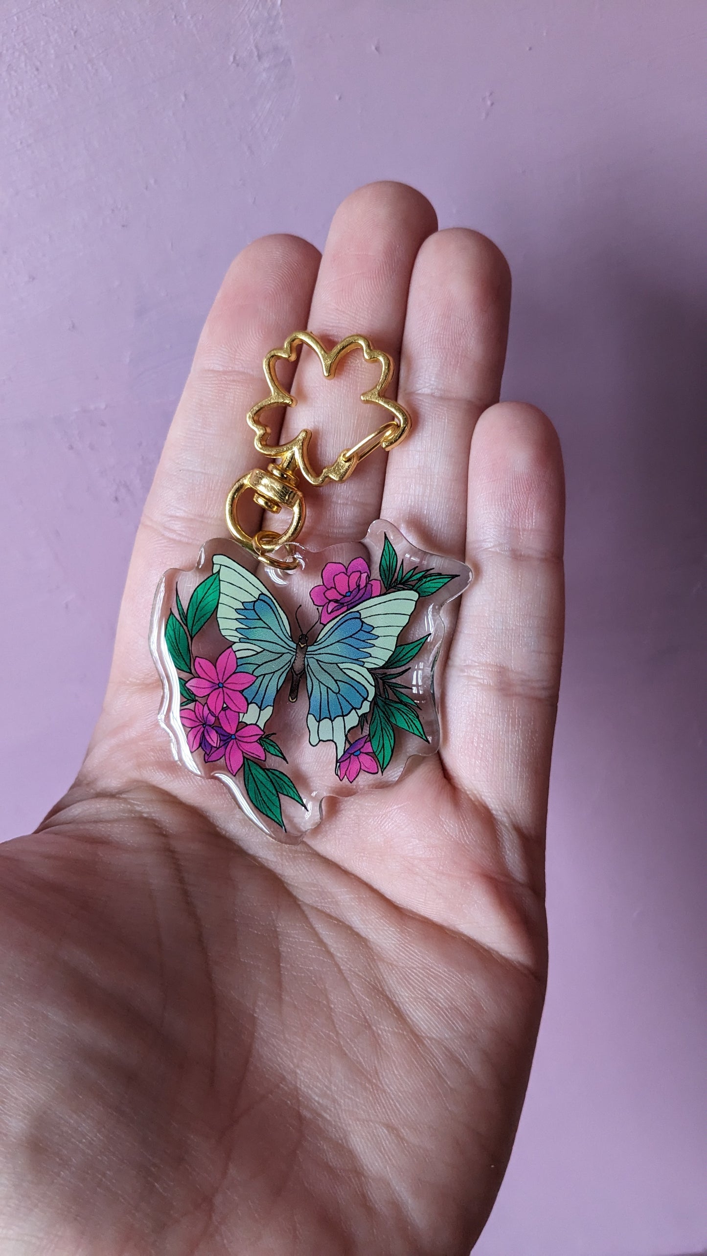 Butterfly Acrylic Keychain