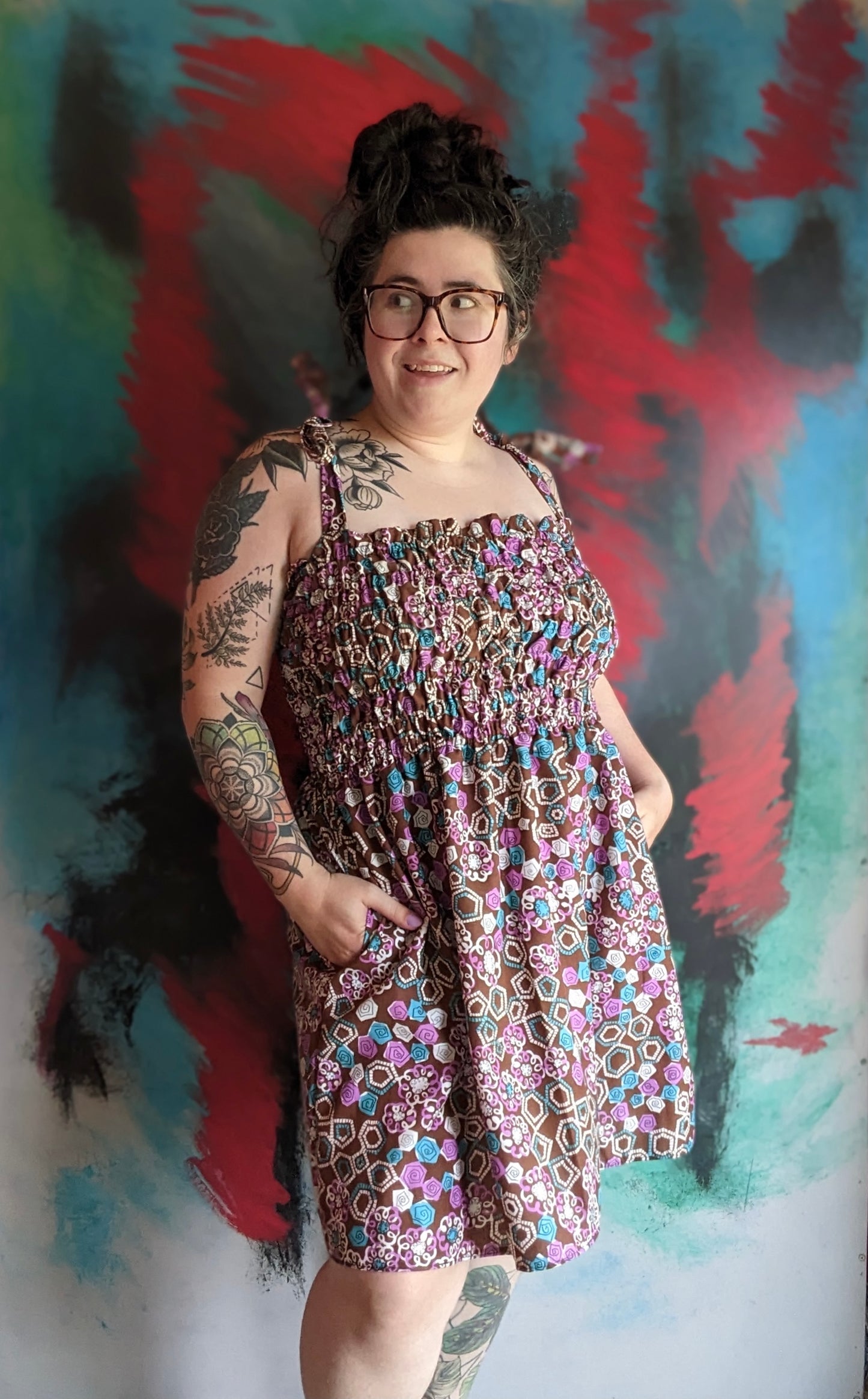 Shirred Dress