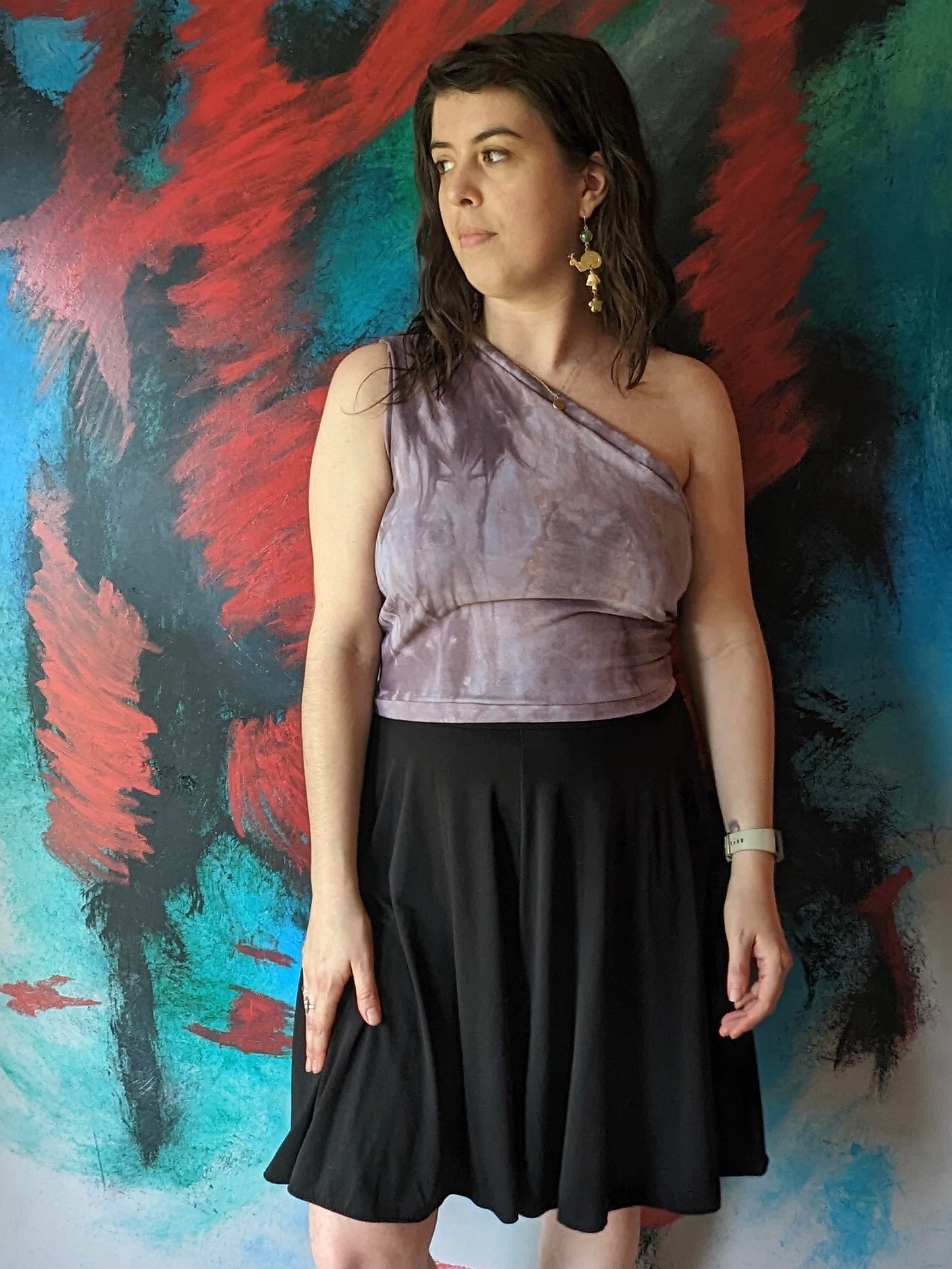 One Shoulder Crop
