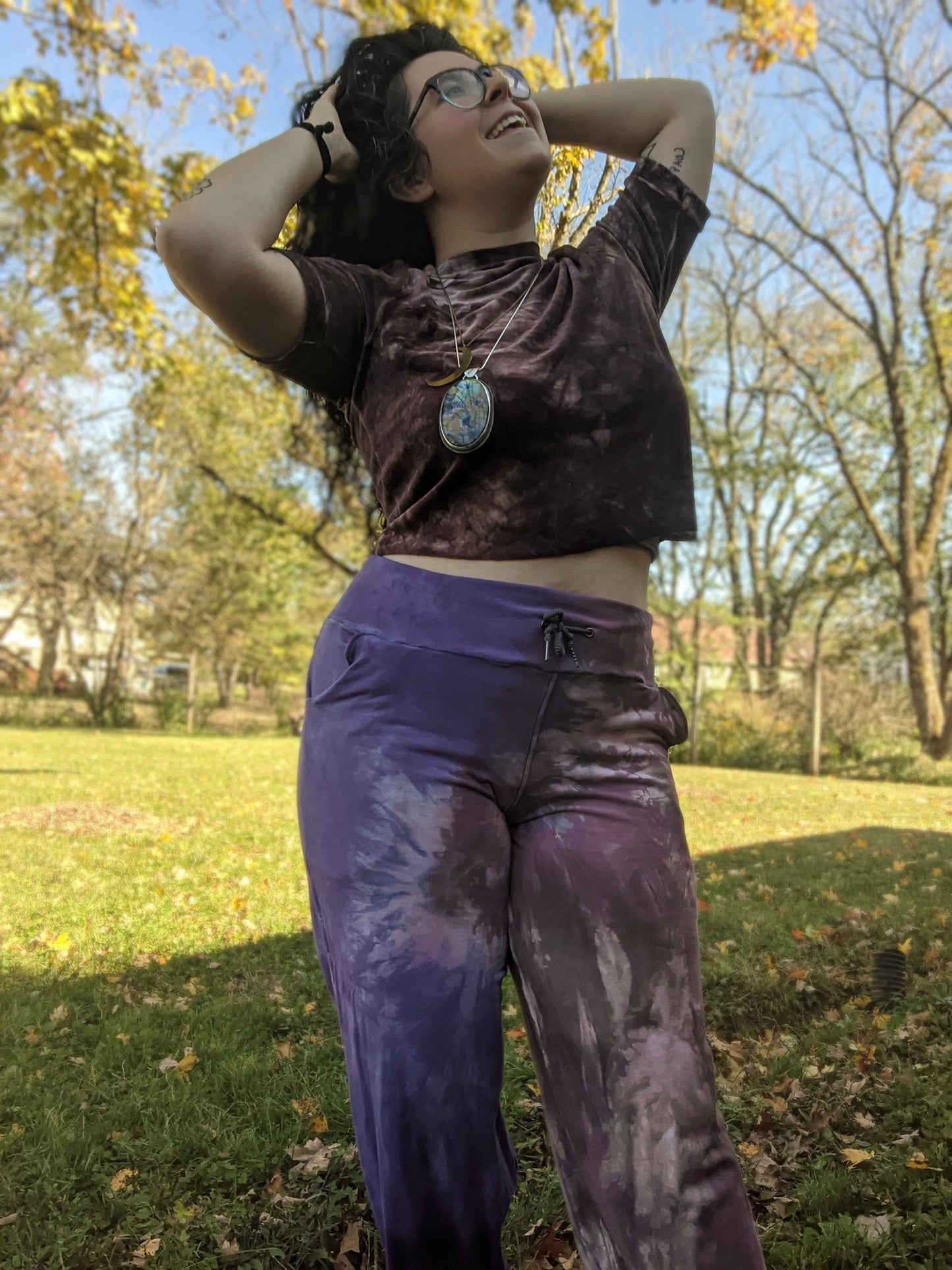 Velour Cropped T-Shirt