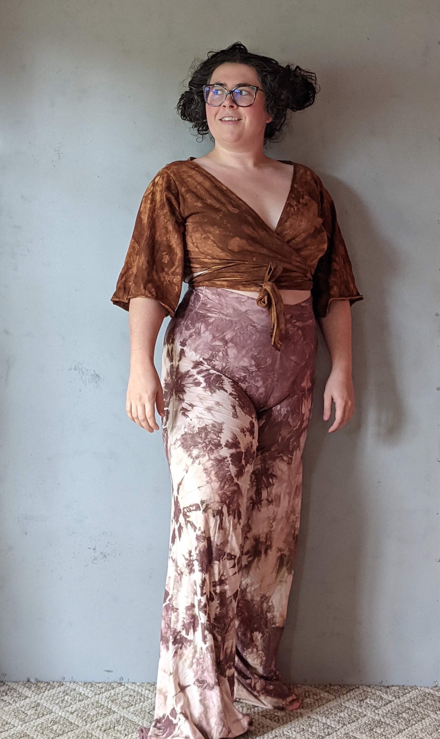 Wide Leg Jersey Lounge Pants (Size L)