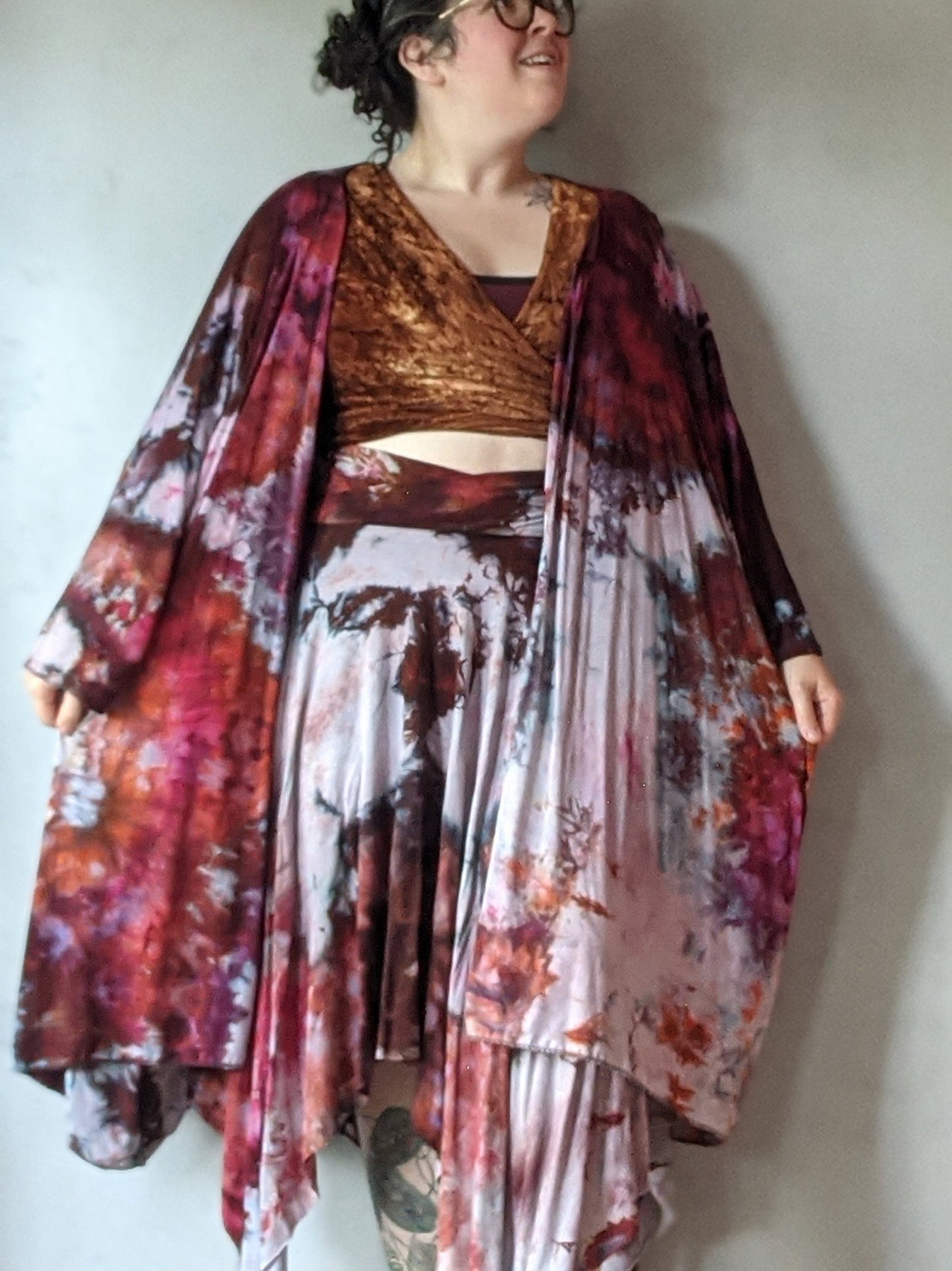 Bamboo Hemp Jersey Seasonal Shift Skirt (Size M/L)