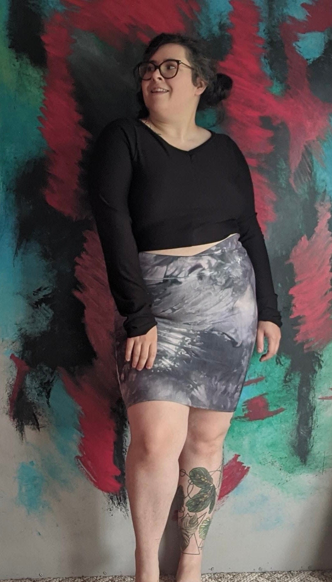 Bamboo French Terry Pencil Skirt