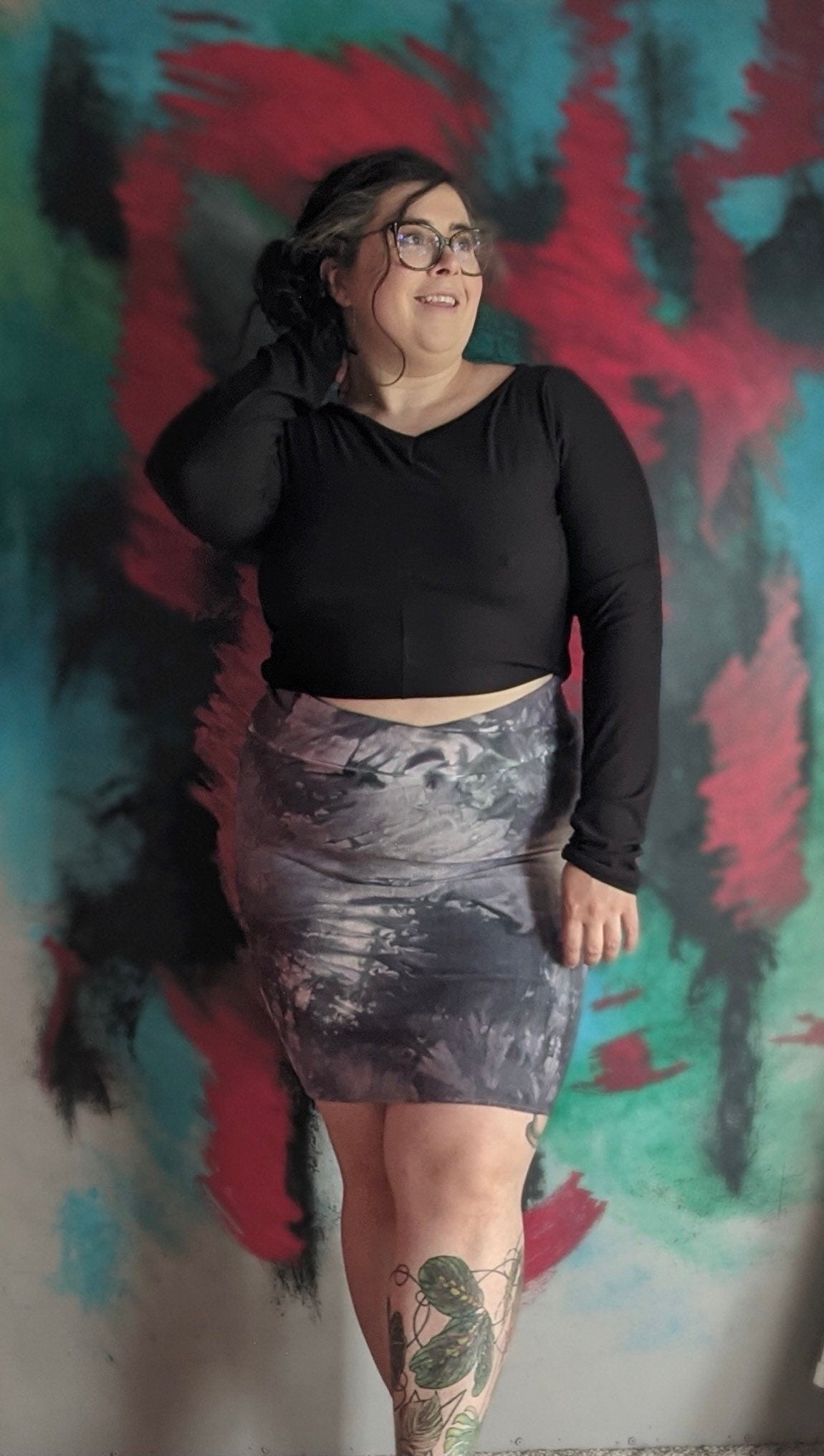 Bamboo French Terry Pencil Skirt