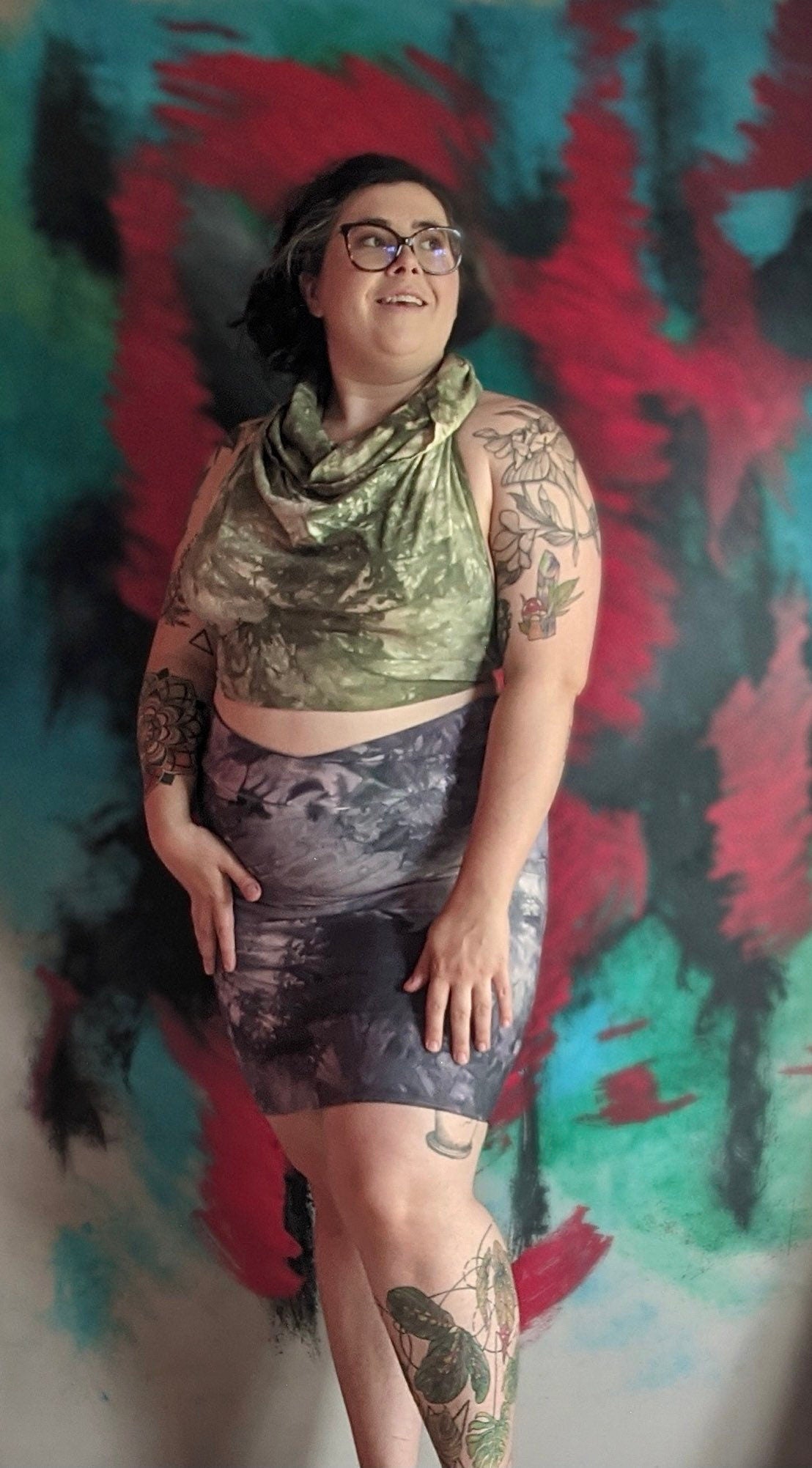 Bamboo French Terry Pencil Skirt