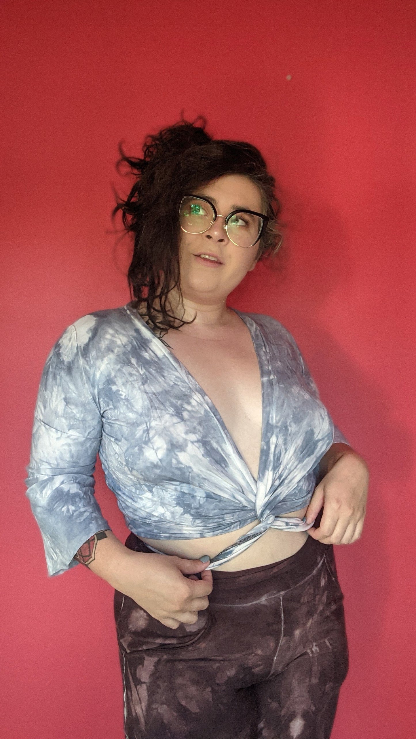 Bamboo French Terry Wrap Top