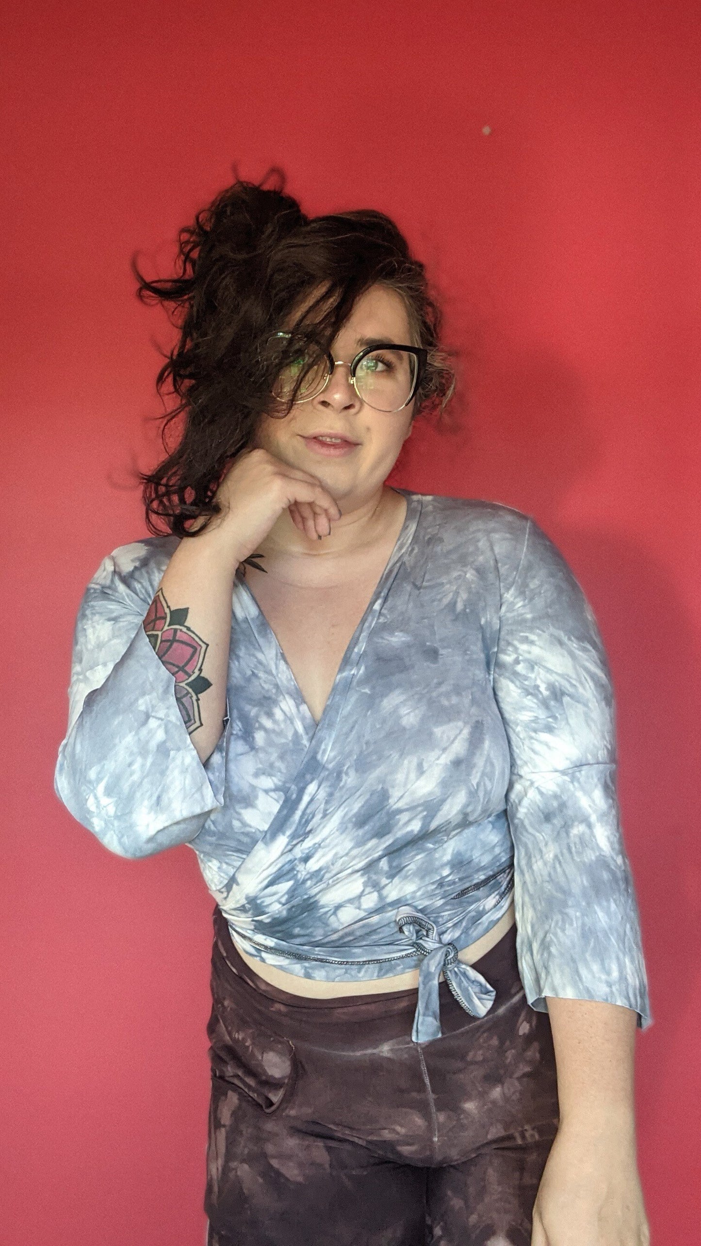 Bamboo French Terry Wrap Top