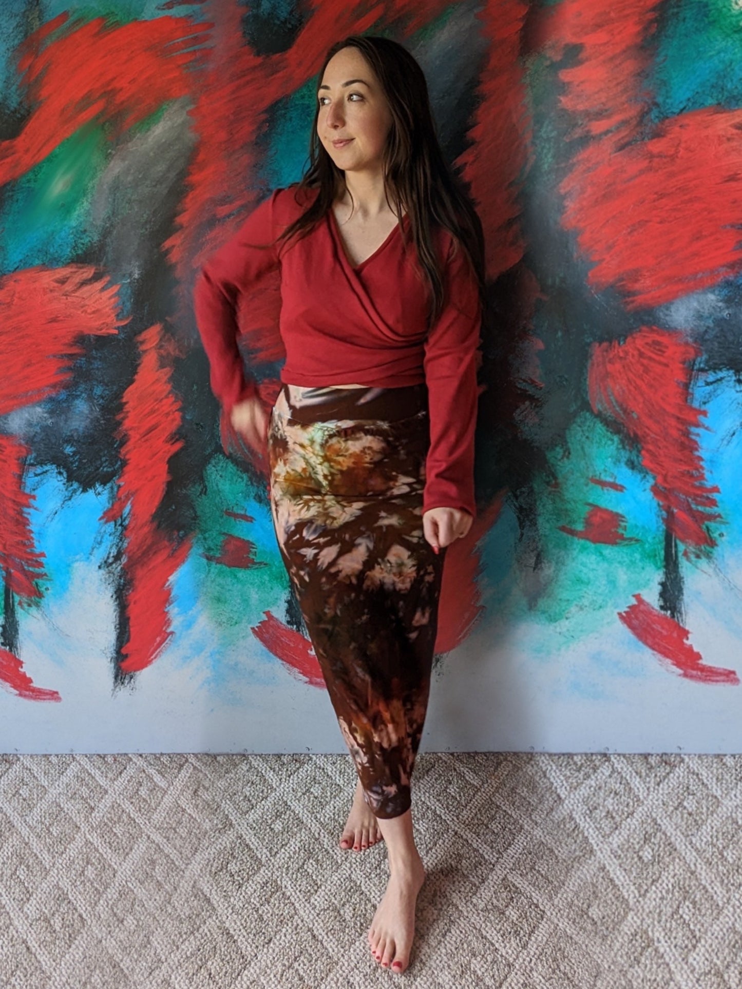 Knit Faux Wrap Top