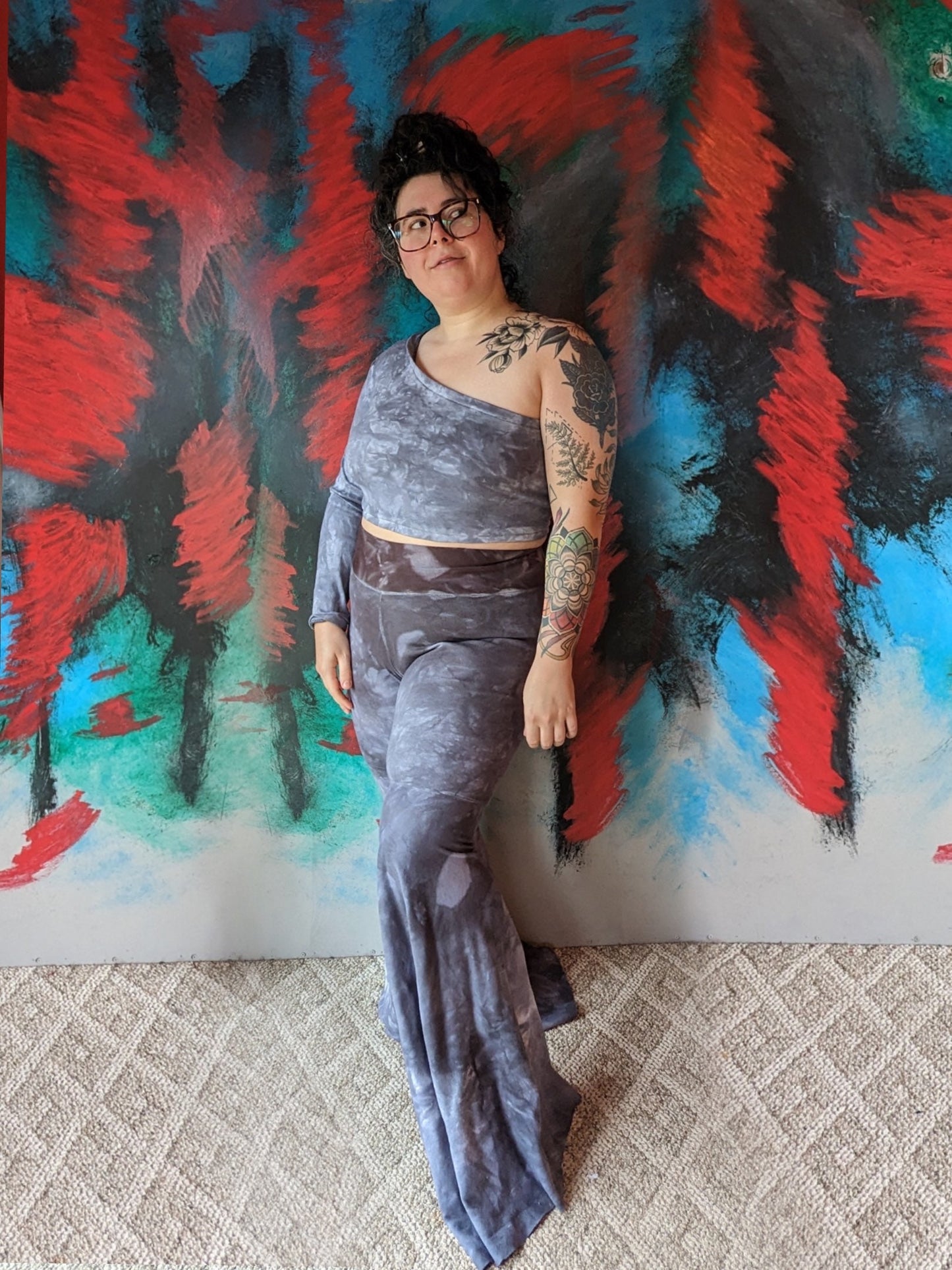 High Waisted Ribbed Bells